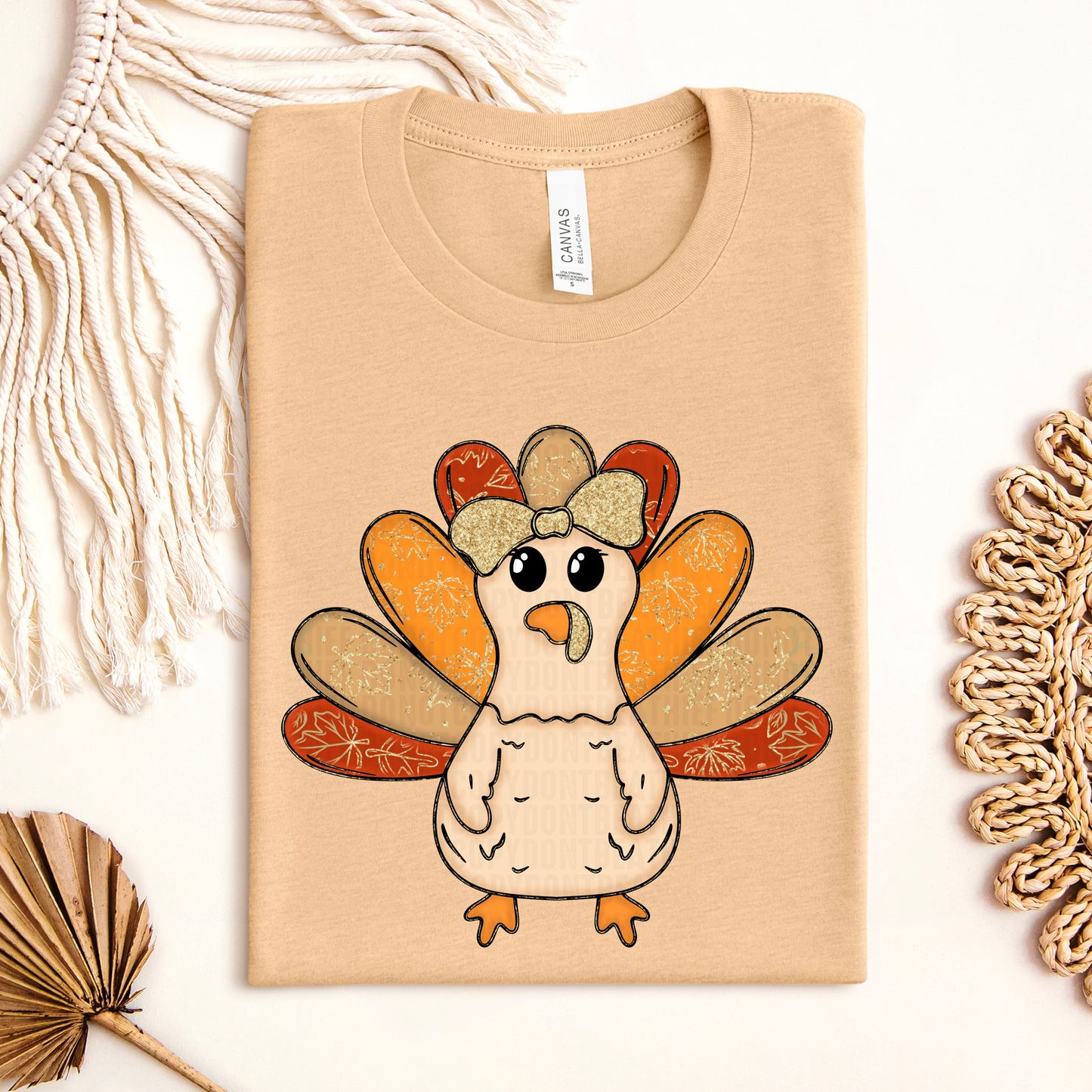 Glitter Turkey-DTF & UV