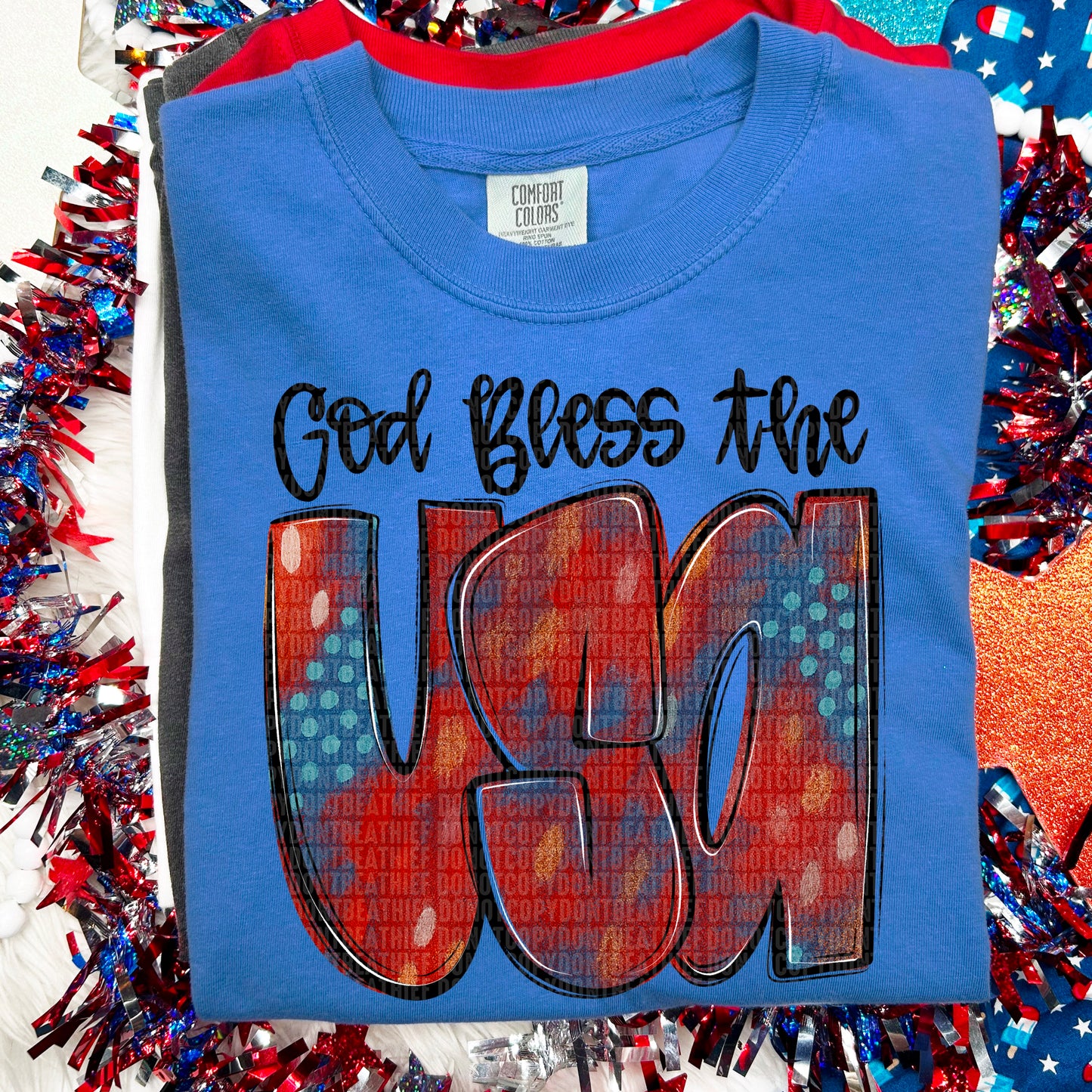 God Bless the USA- DTF&UV