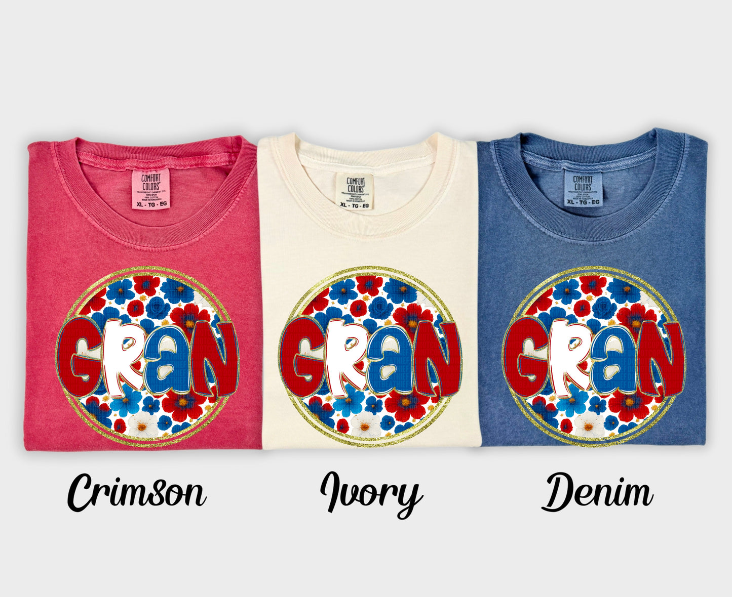 Floral 4th of July (dropdown)-DTF&UV