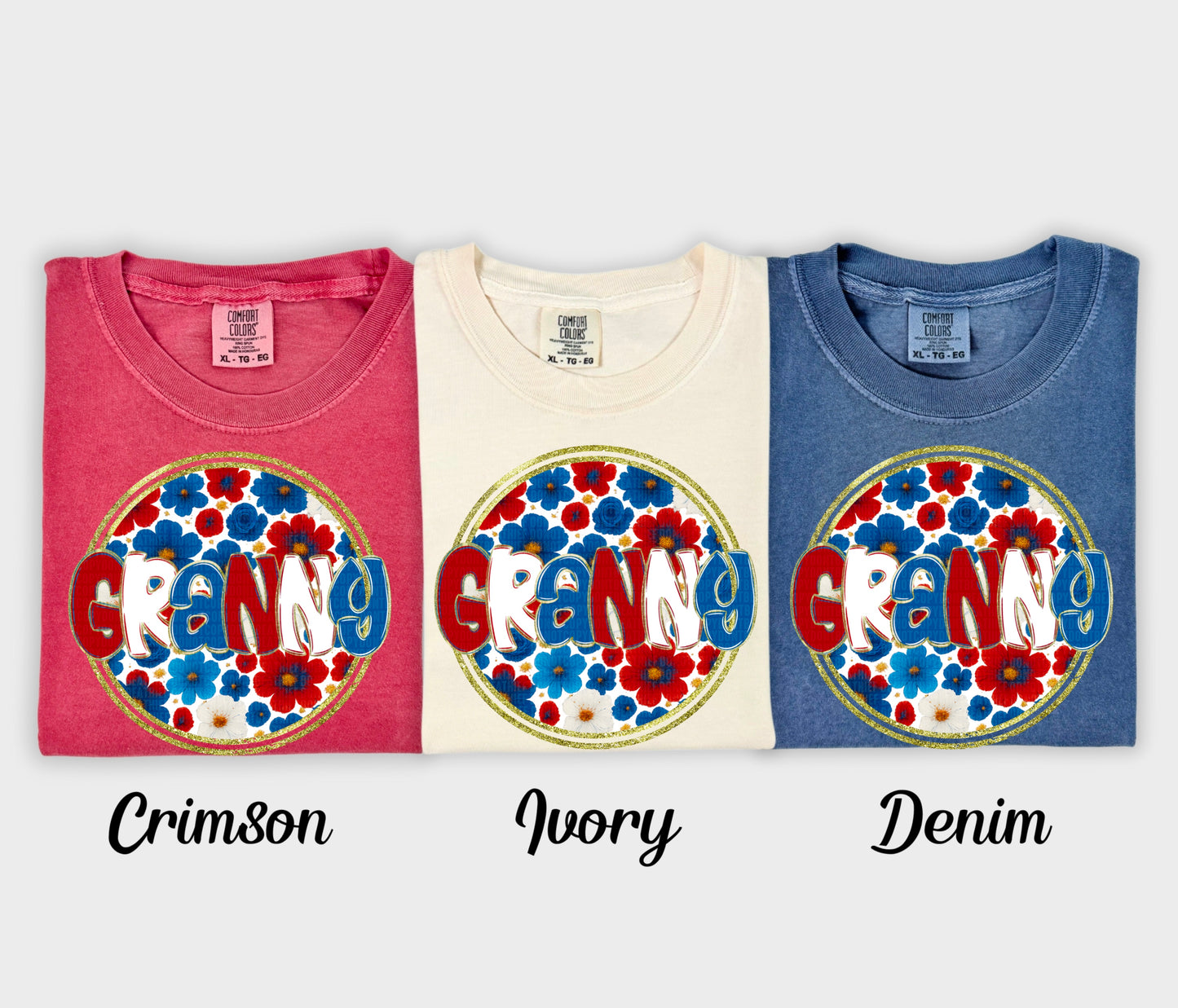 Floral 4th of July (dropdown)-DTF&UV