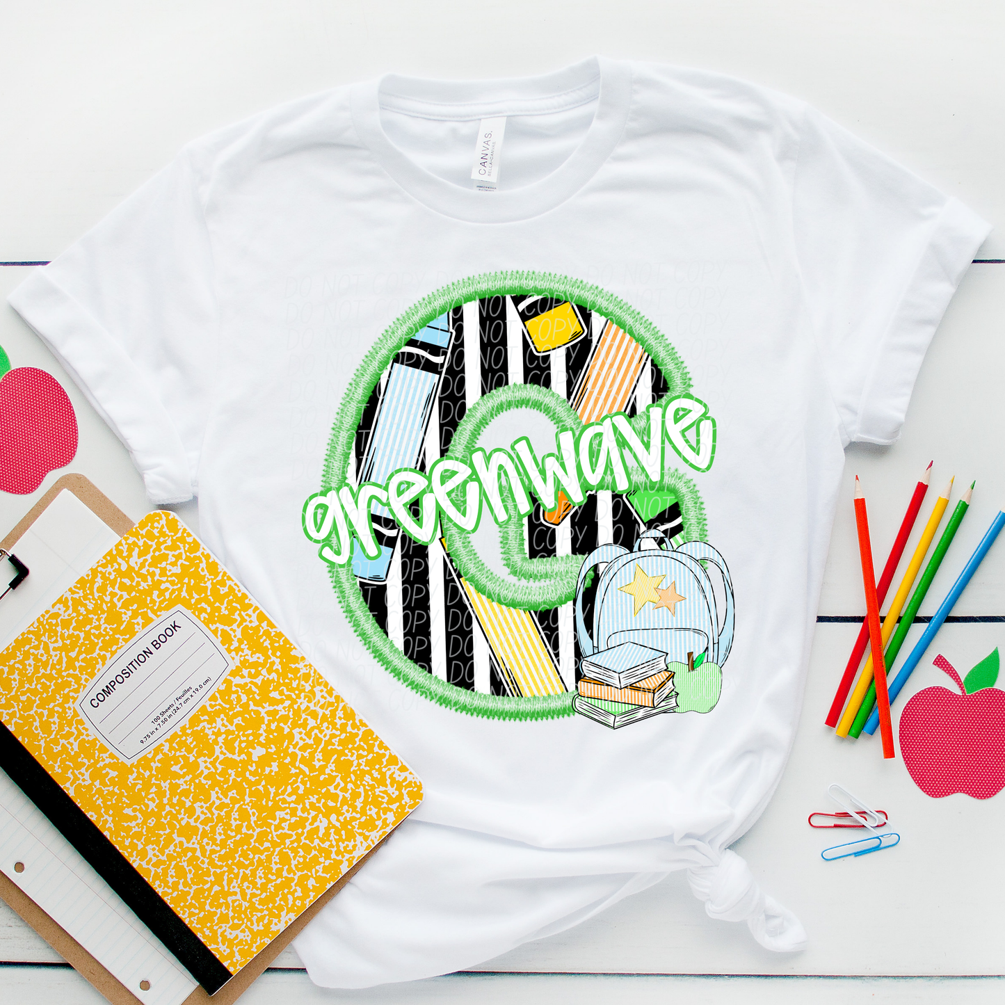 LETTER MASCOT GREEN (dropdown)-DTF&UV