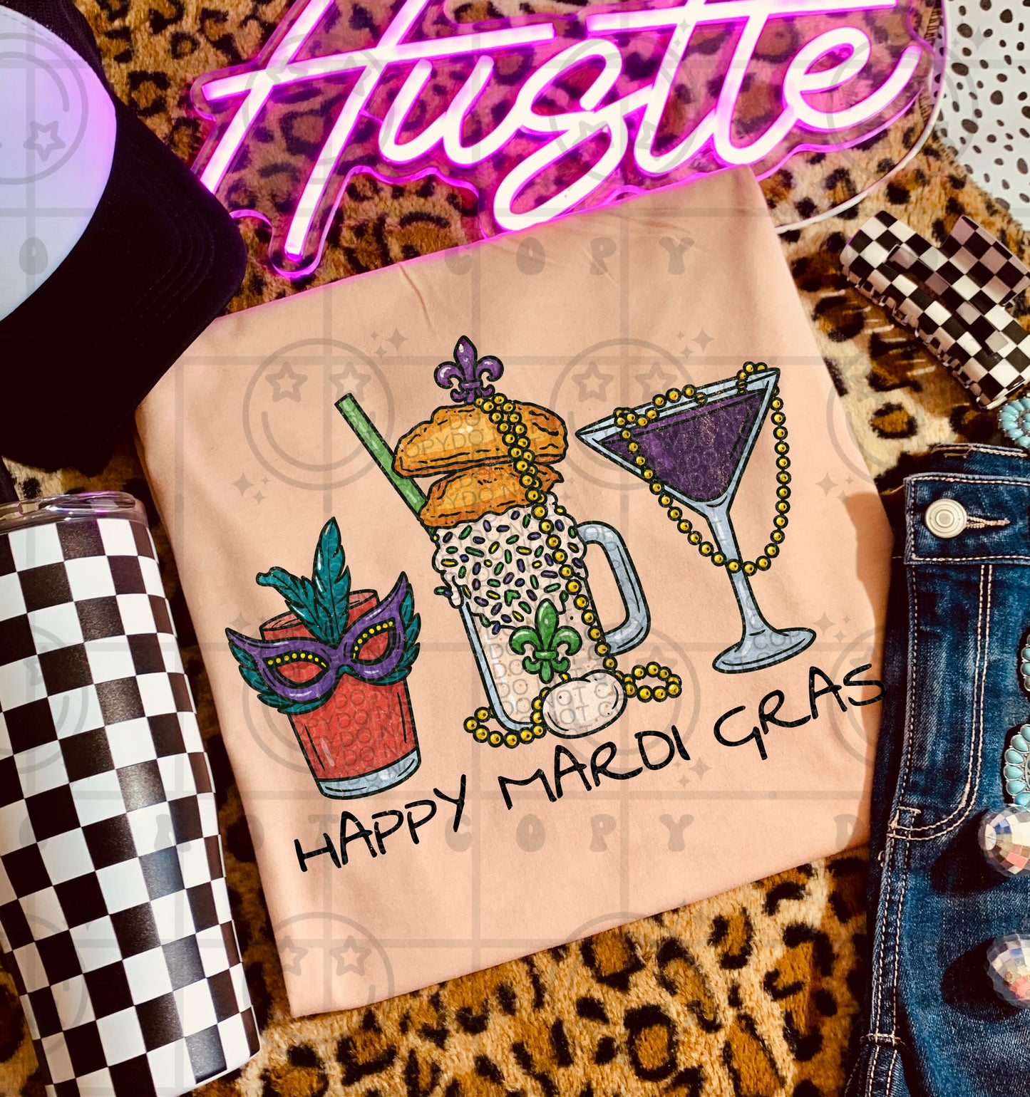 Happy Mardi Gras- DTF&UV