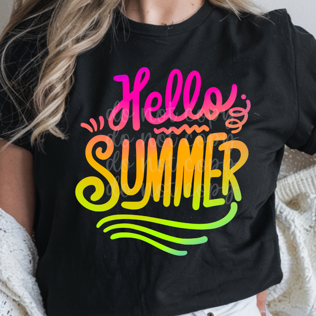 HELLO SUMMER OMBRE -DTF&UV