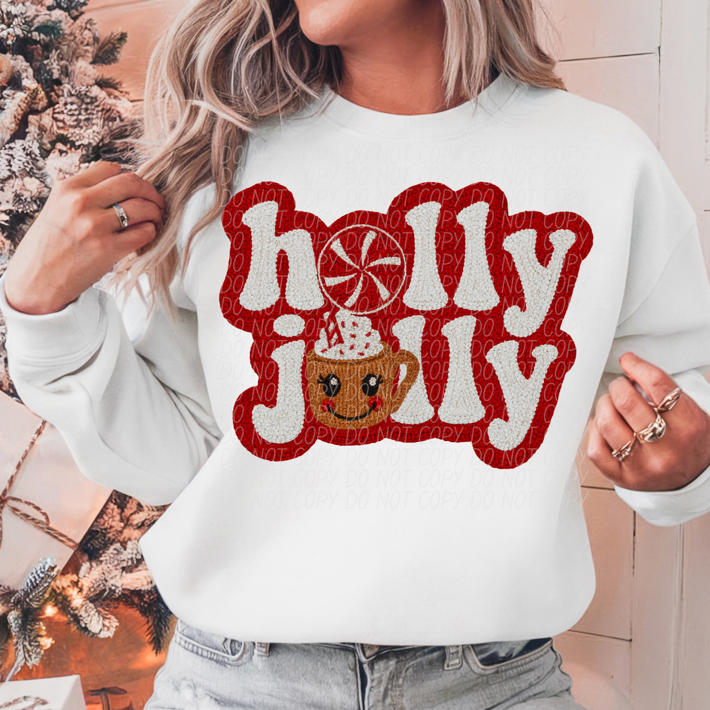 HOLLY JOLLY RUDOLPH-DTF&UV