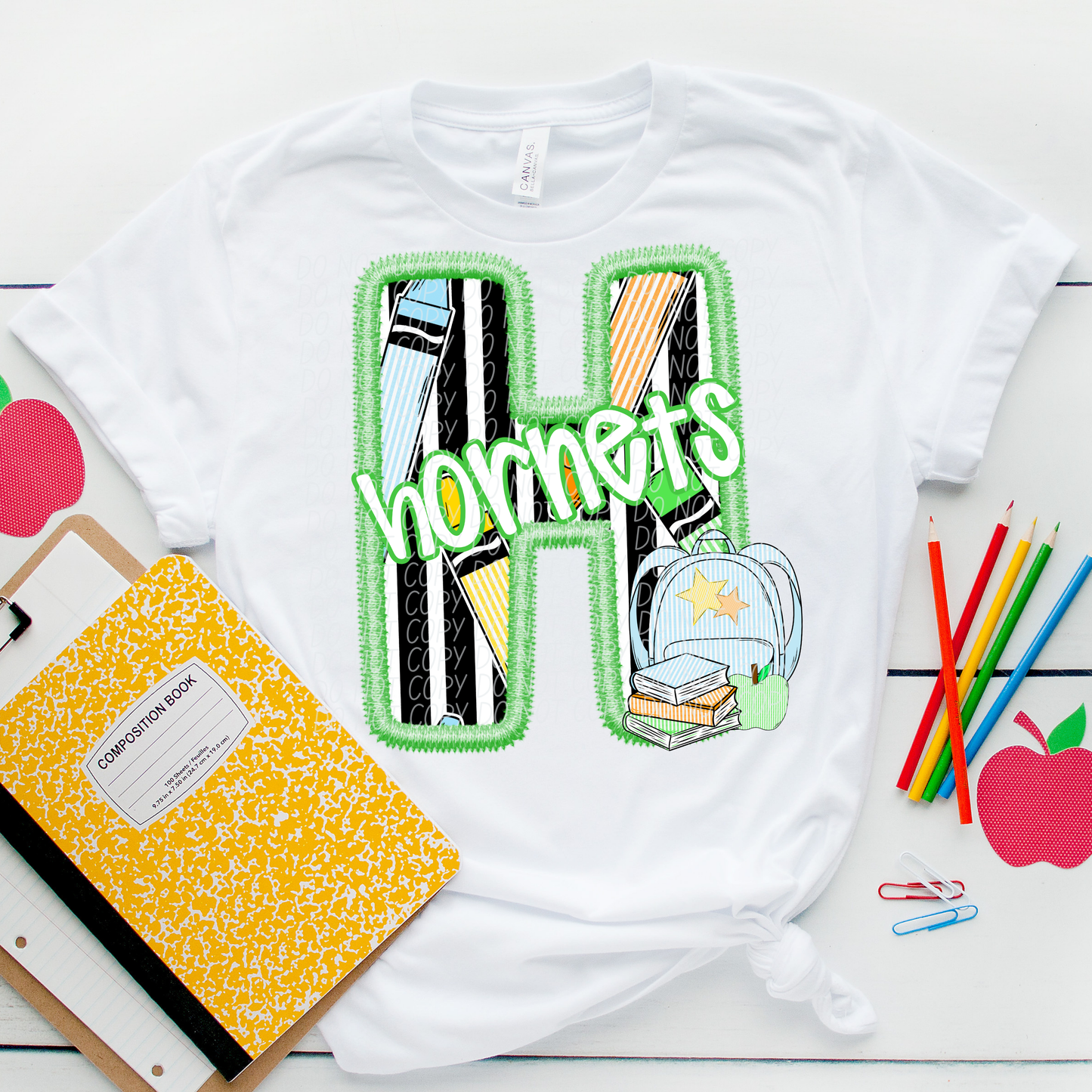 LETTER MASCOT GREEN (dropdown)-DTF&UV