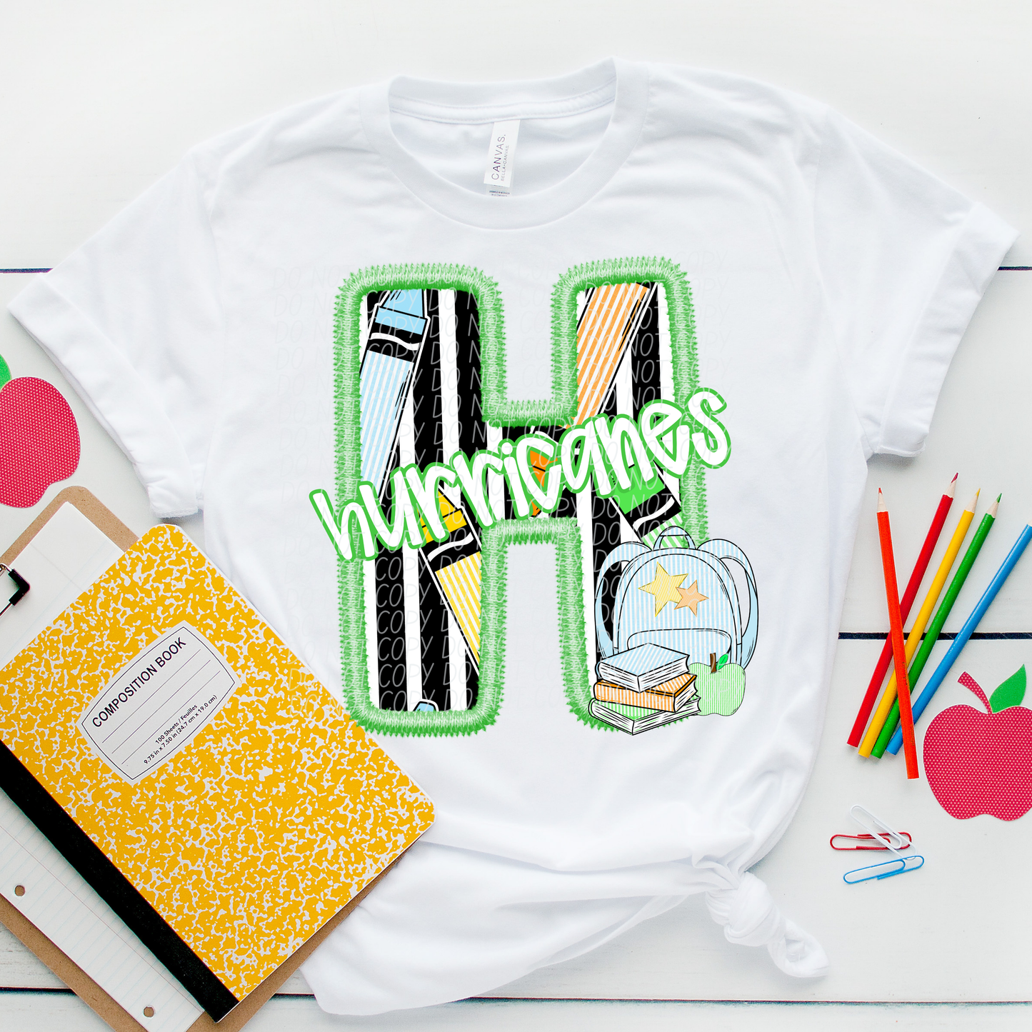 LETTER MASCOT GREEN (dropdown)-DTF&UV