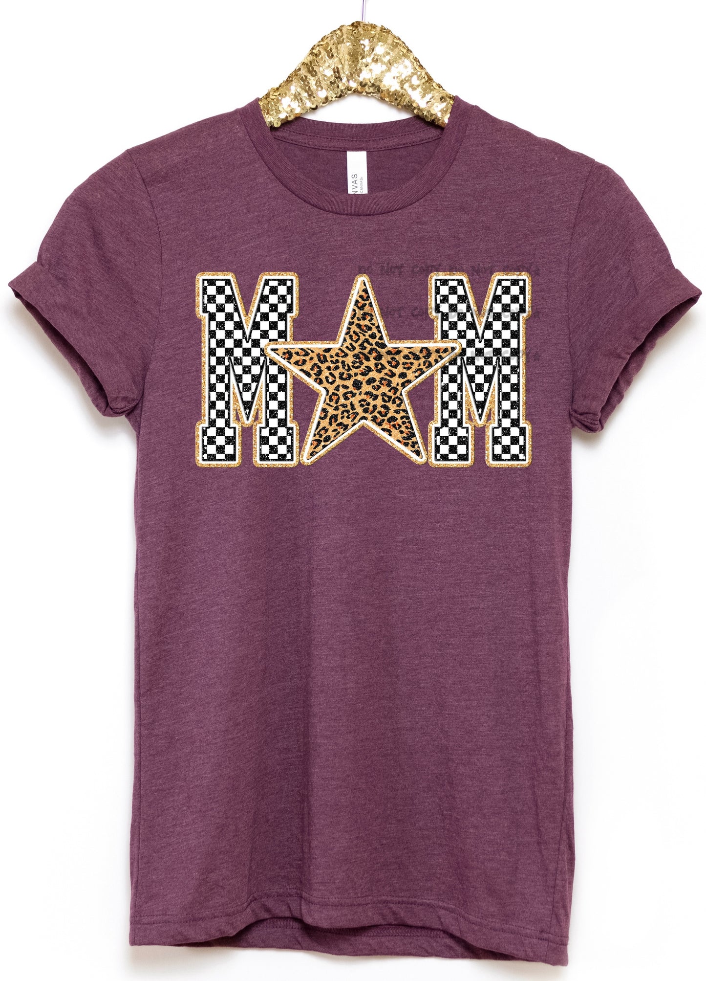 Mom checkered with star -DTF