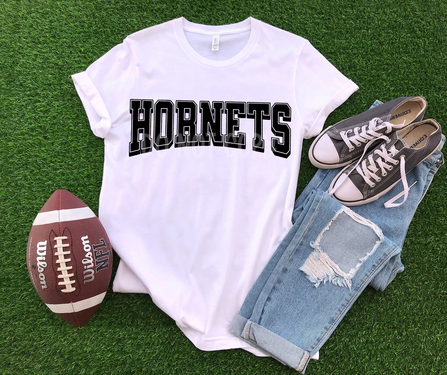 Hornets block letters offset-DTF
