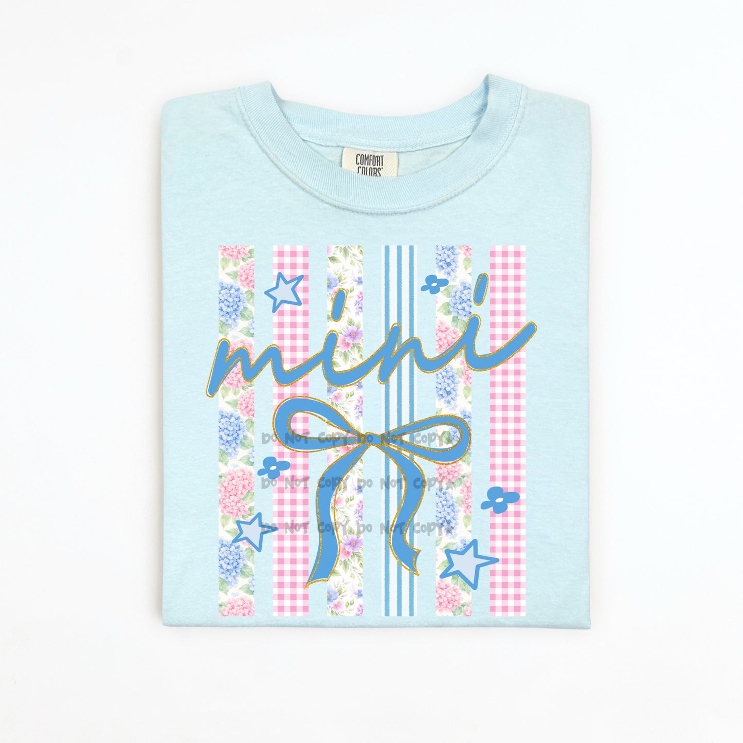 Stripes Floral Title Mini-DTF&UV