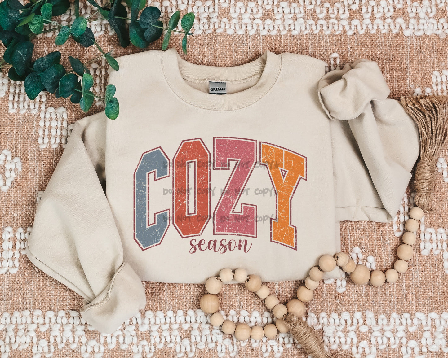Cozy season distressed -DTF