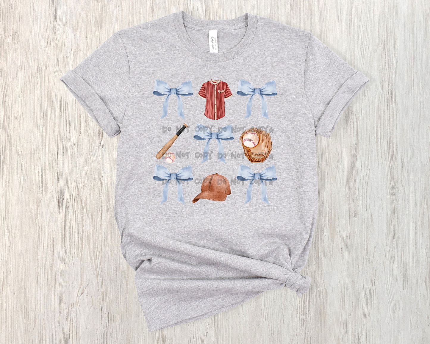 Baseball with bows - DTF