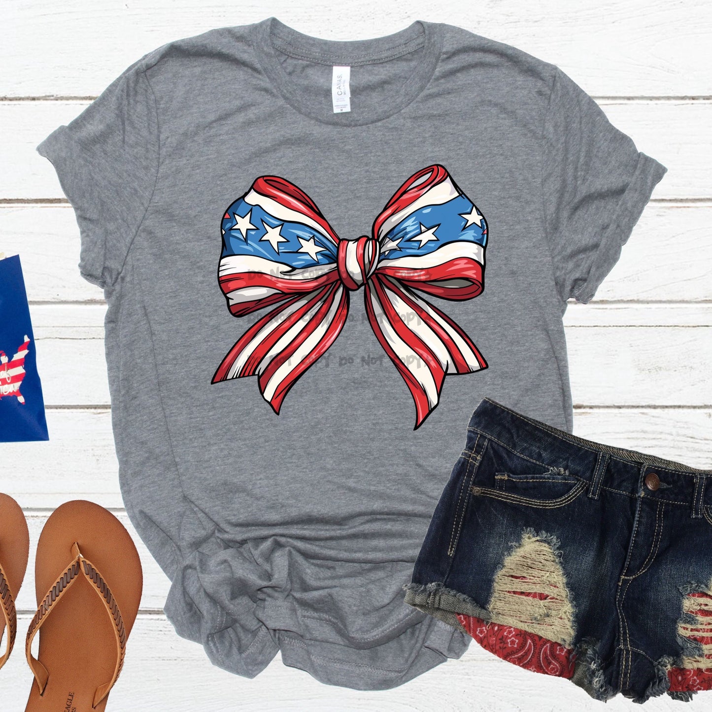 Patriotic Bow - DTF