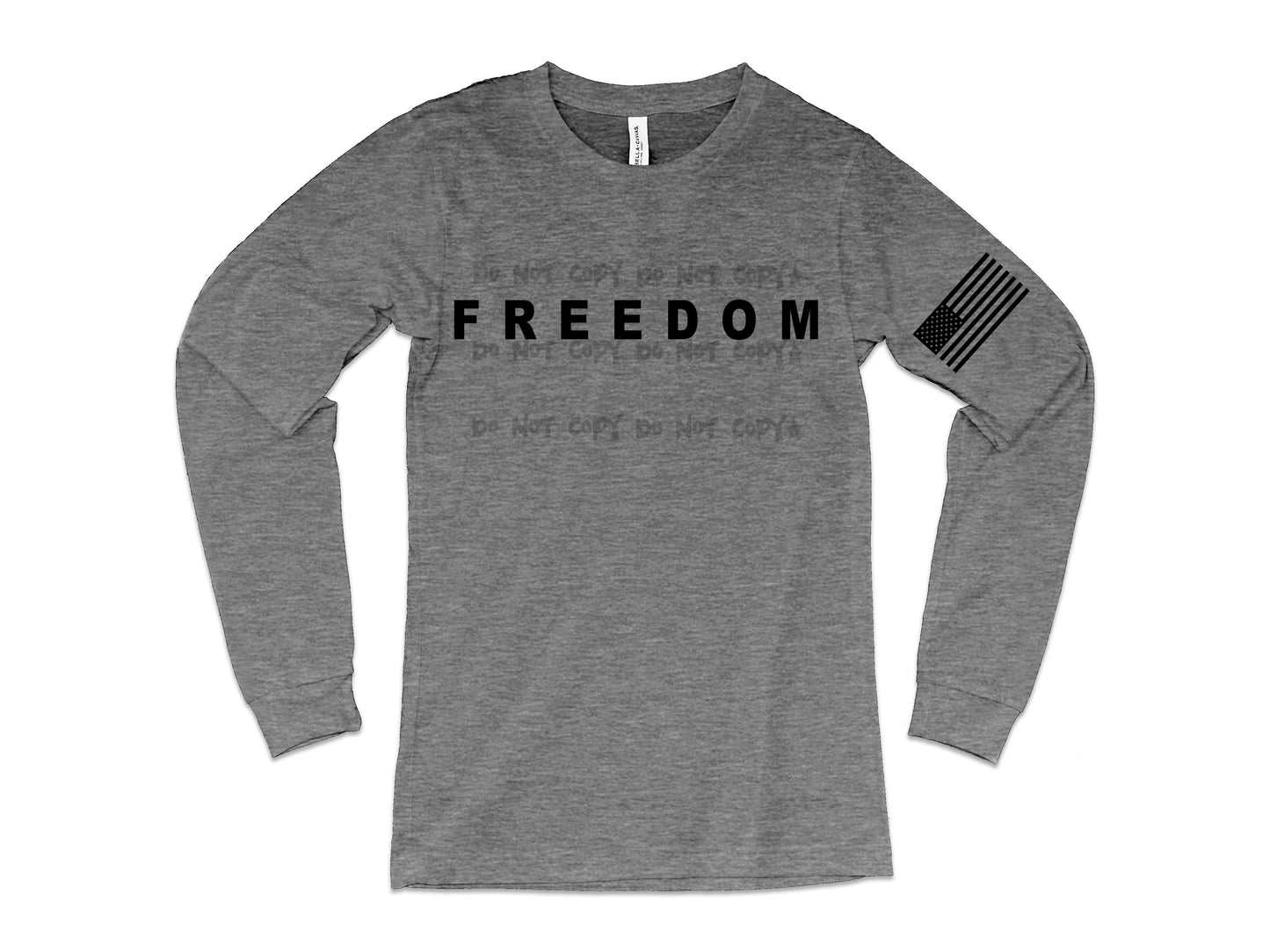 Freedom comes with flag sleeve-DTF&UV