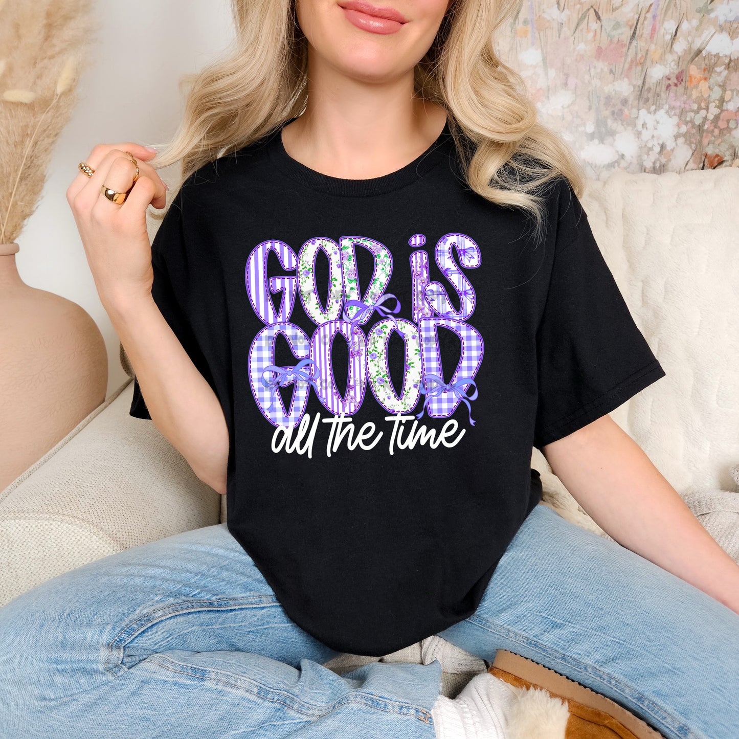 God is good purple-DTF&UV