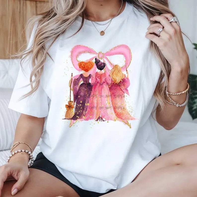Sanderson sisters pink bow -DTF&UV