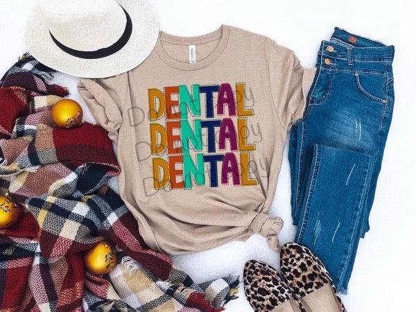 Dental stitched-DTF