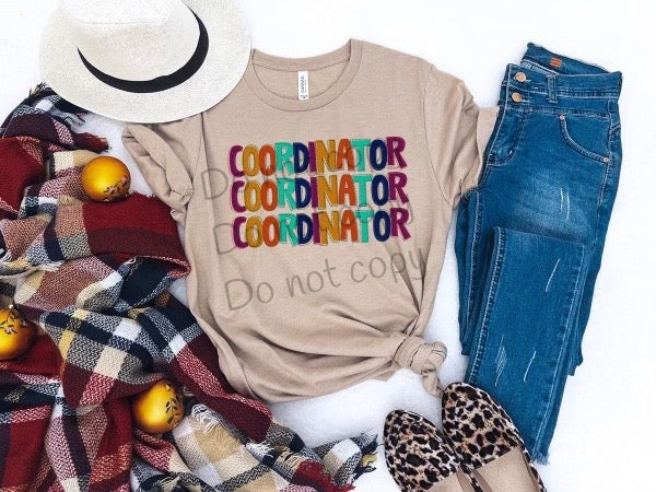 Coordinator stitched-DTF