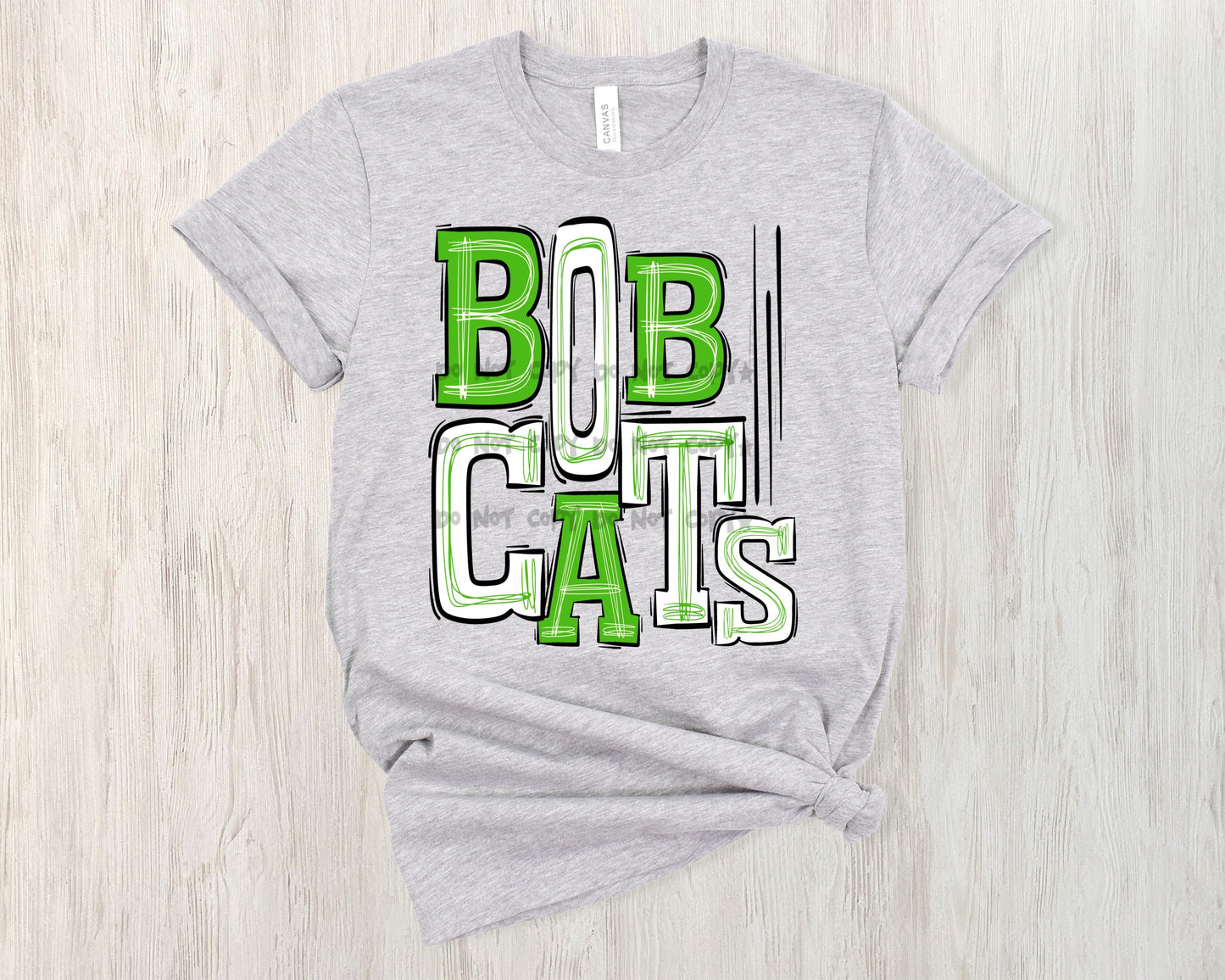 Bobcats Green and white - DTF