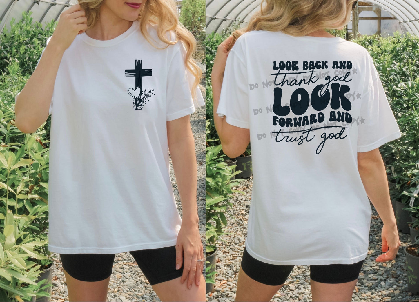 Look back and Thank God (BACK)-DTF