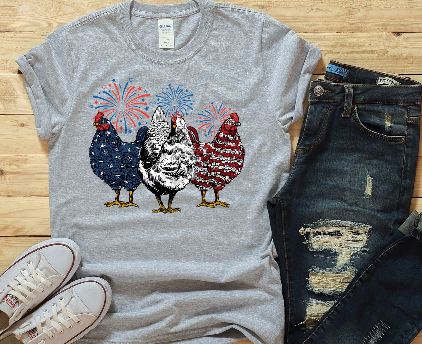 Patriotic chickens -DTF