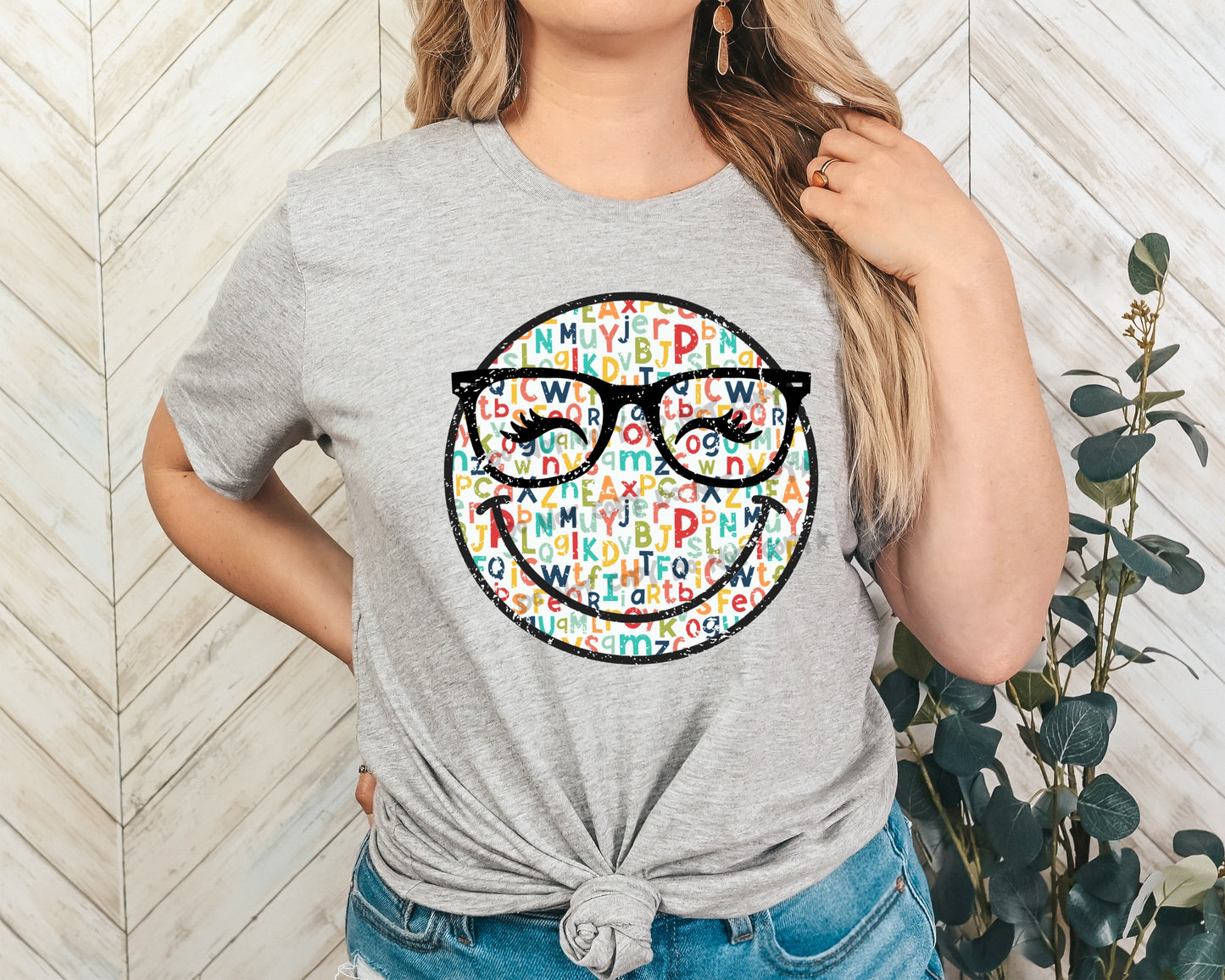 Alphabet smiley -DTF