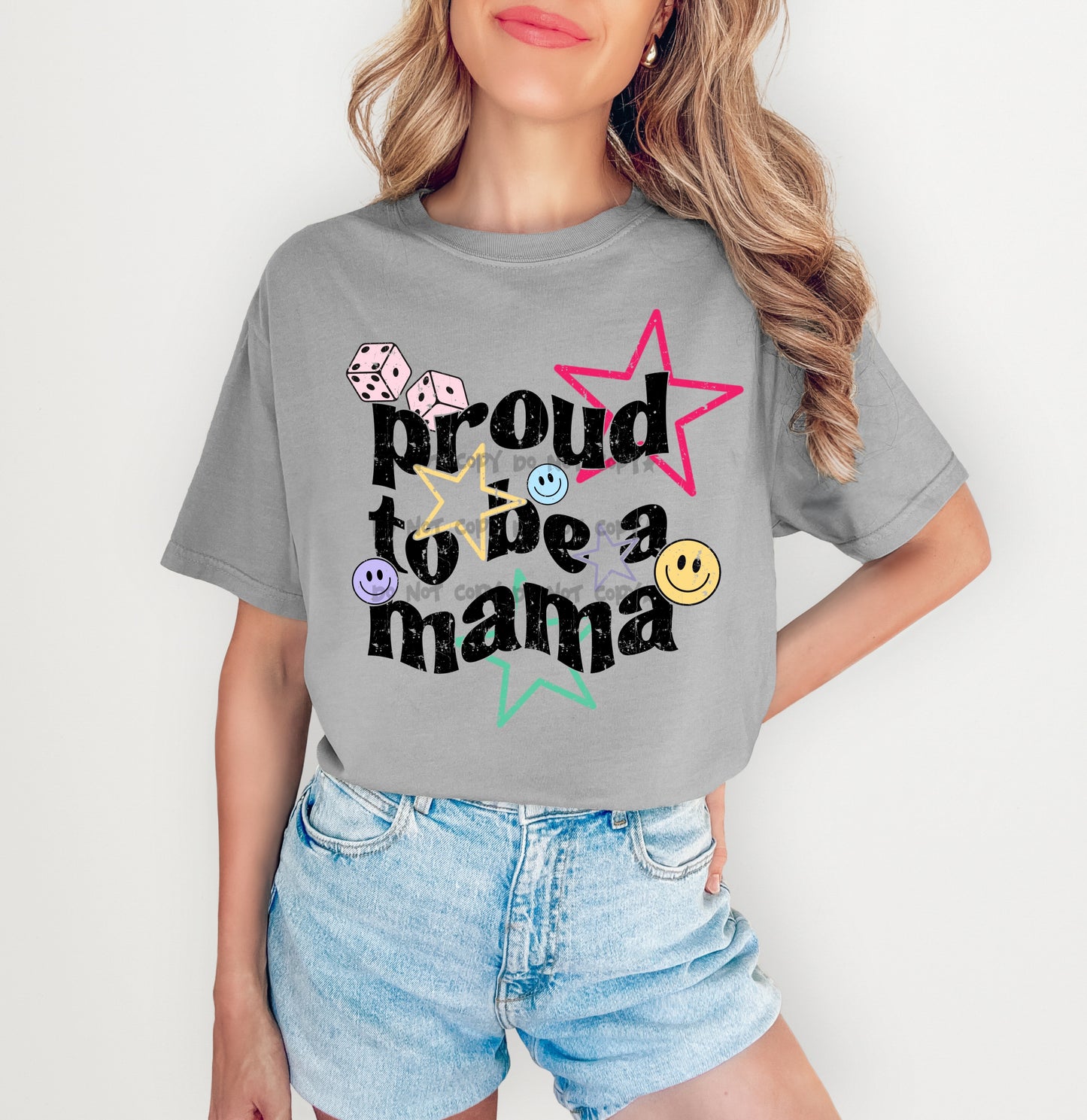 Proud to be a mama stars- DTF
