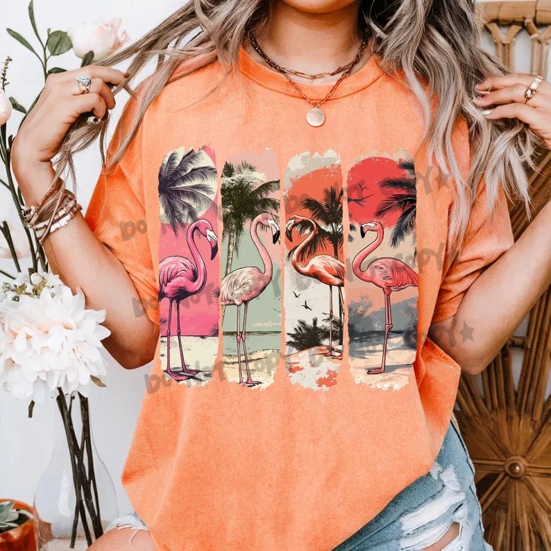Flamingo panels - DTF