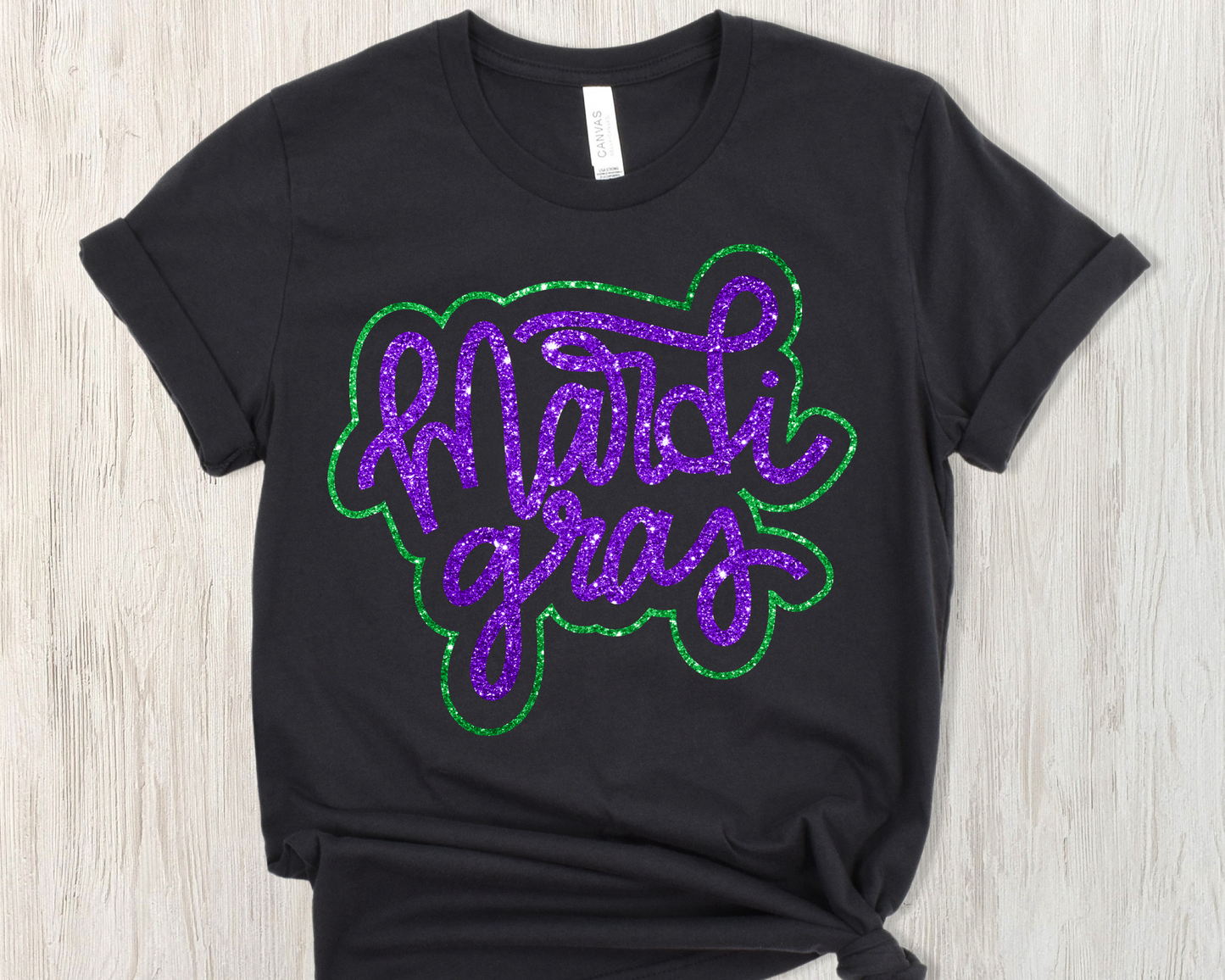 Mardi gras glitter -DTF