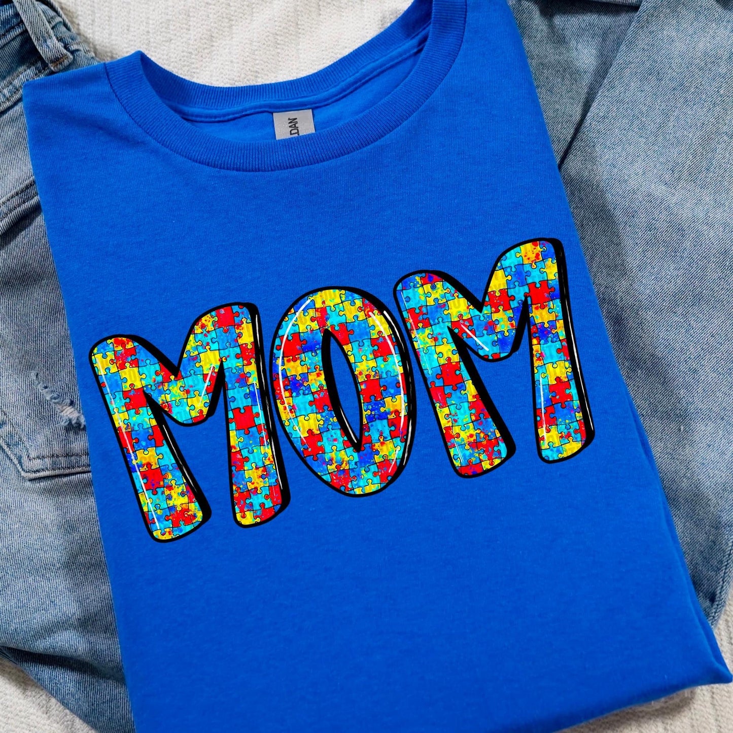 Mom Autism Puzzle - DTF