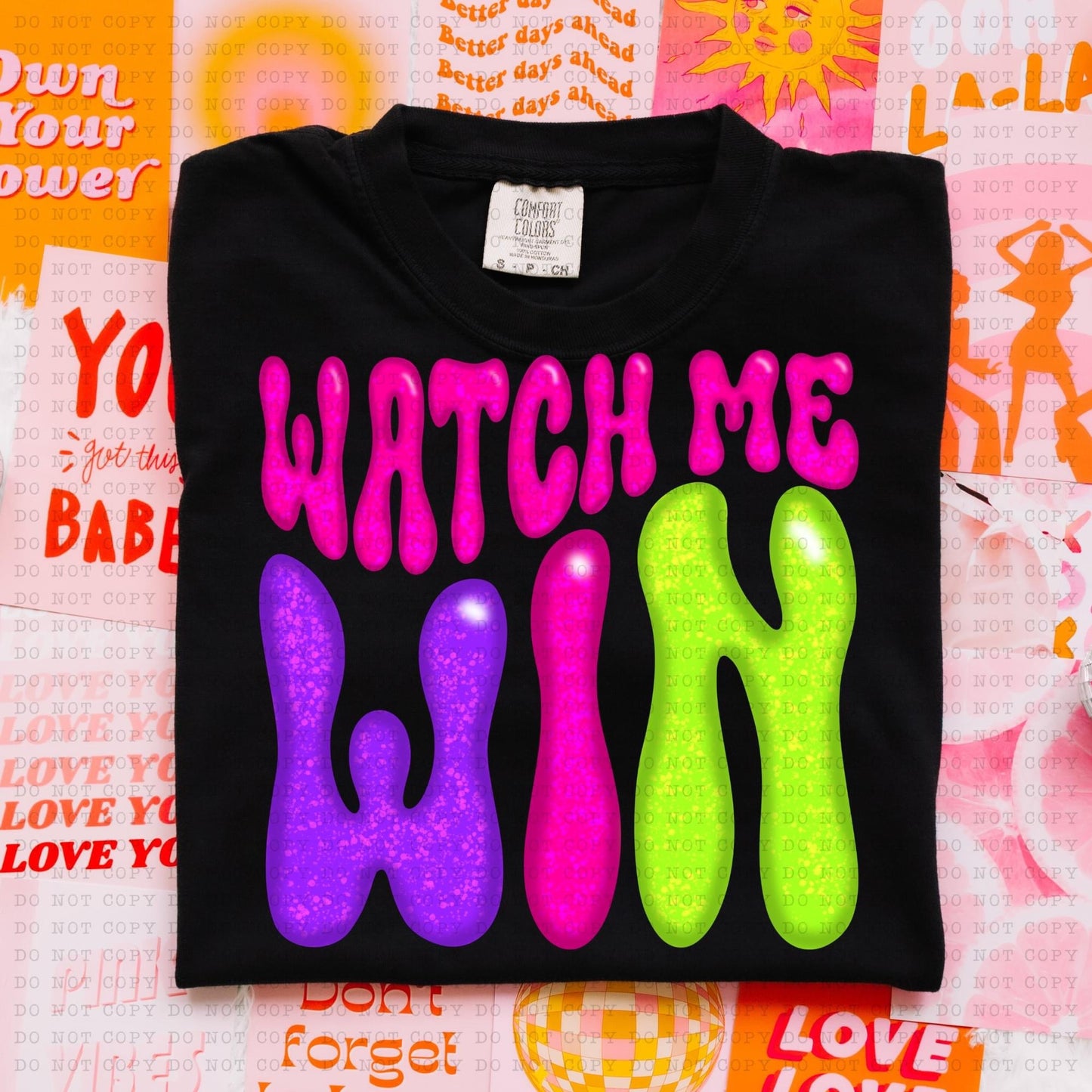 Watch Me Win Speckle - DTF