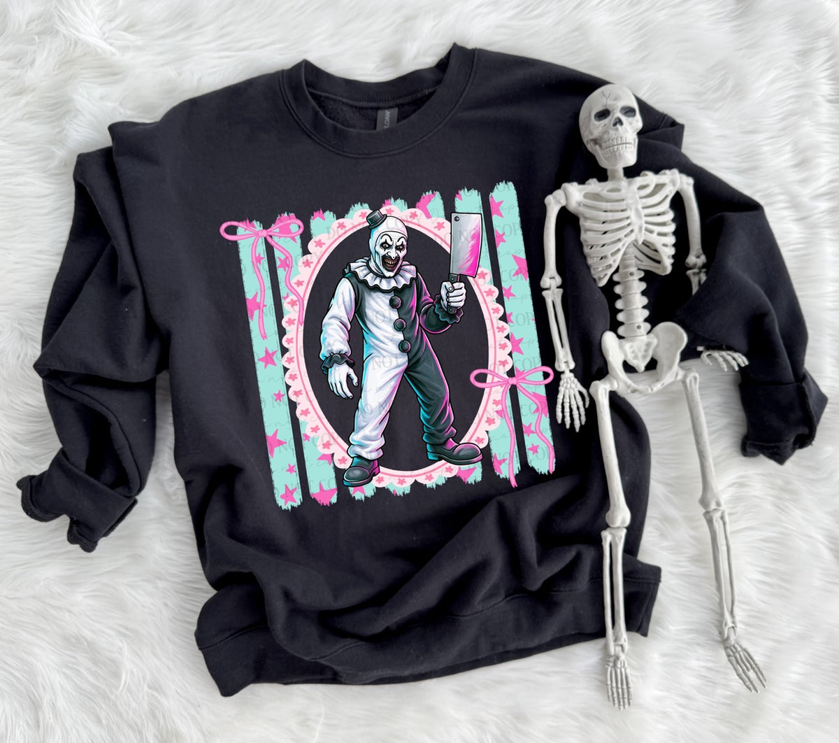 Preppy horror art the clown-DTF&UV
