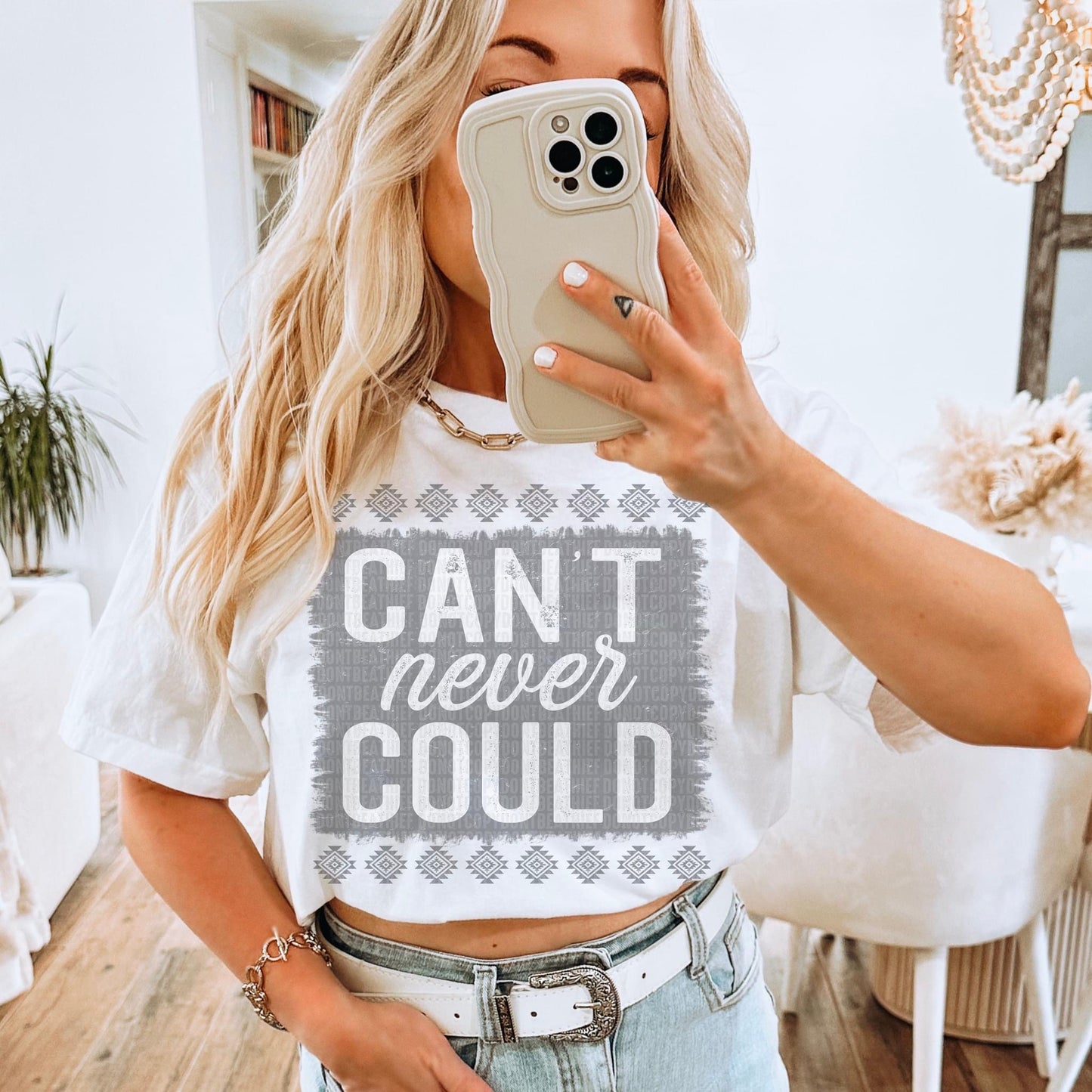 Can’t Never Could Gray - DTF