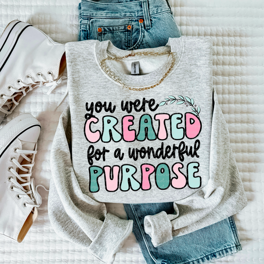 You were created for a wonderful purpose-DTF