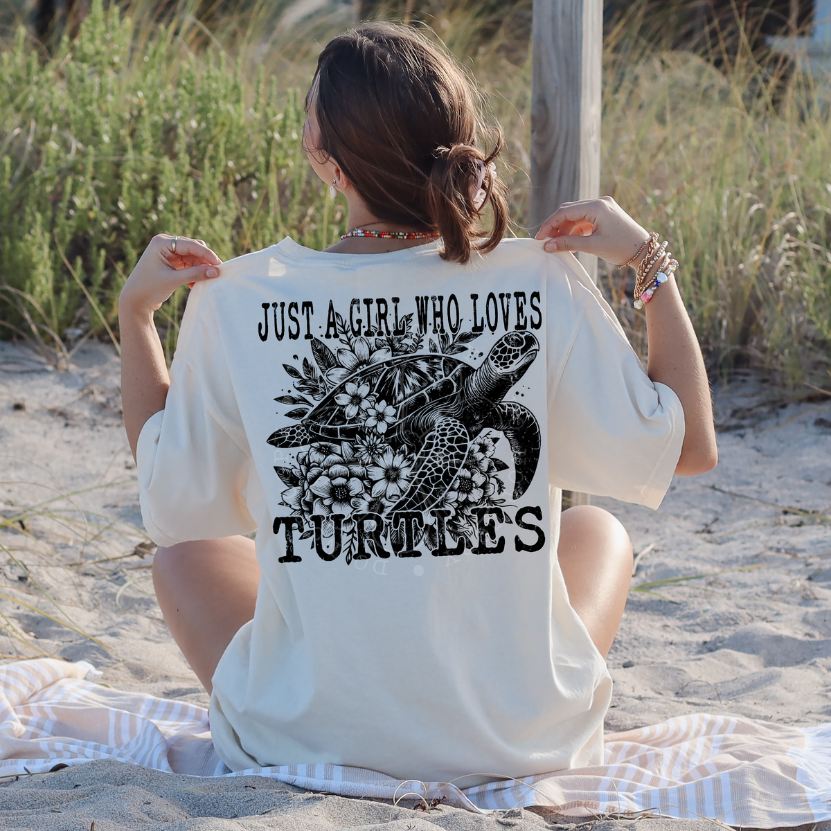Just a girl who loves Turtles-DTF