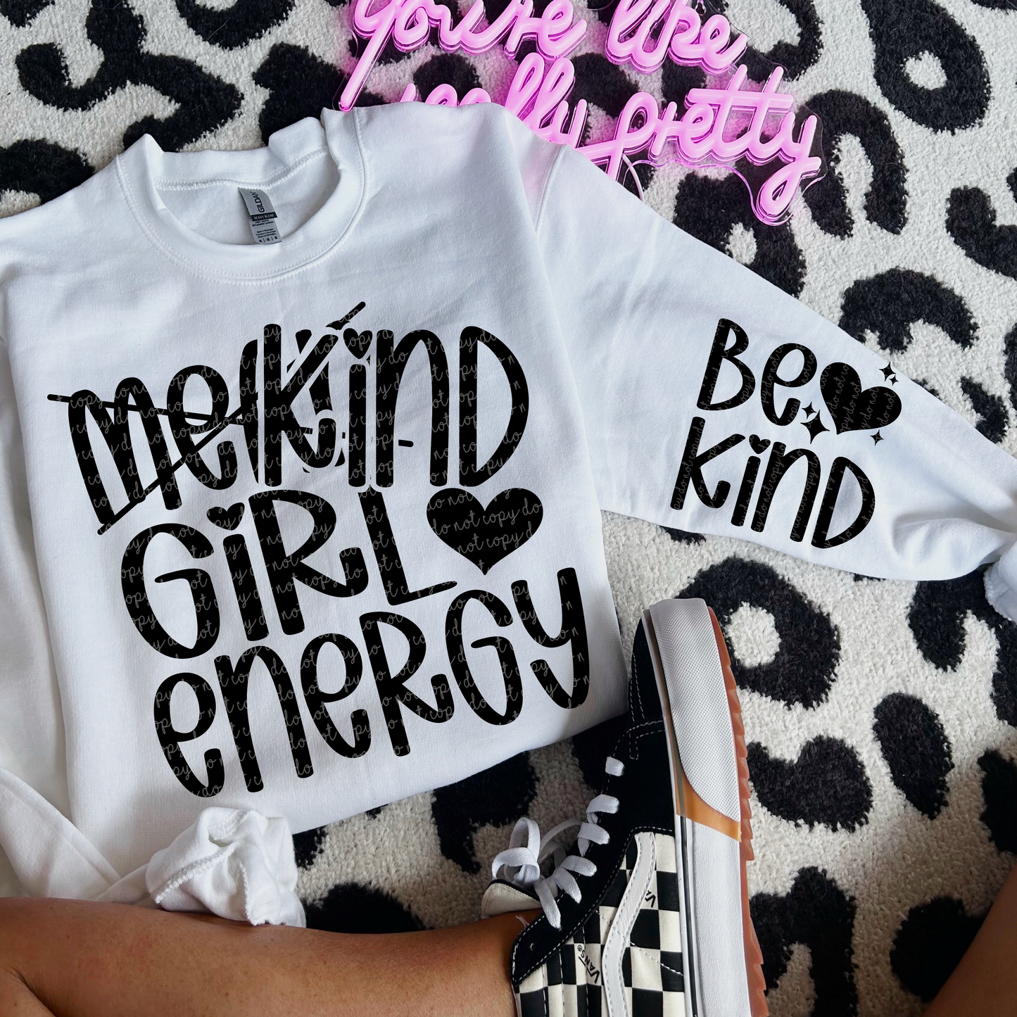 Kind girl energy FRONT -DTF