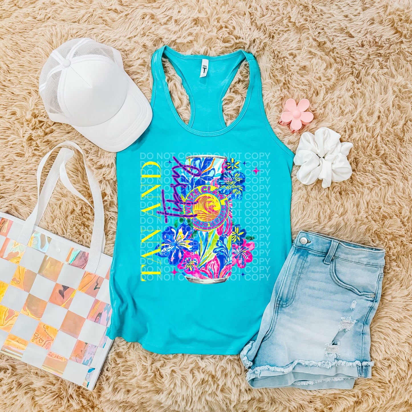 Floral Summer Neon Drinks (dropdown)-DTF& UV