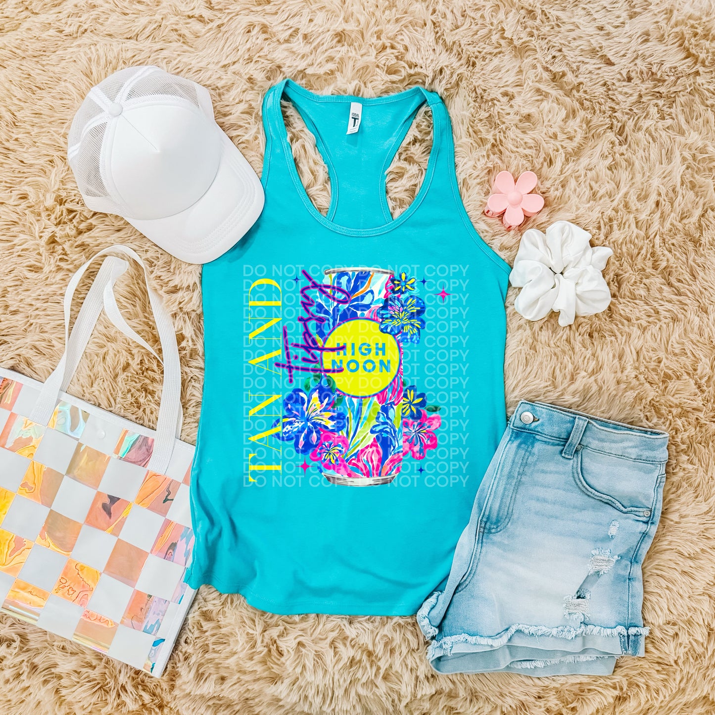 Floral Summer Neon Drinks (dropdown)-DTF& UV