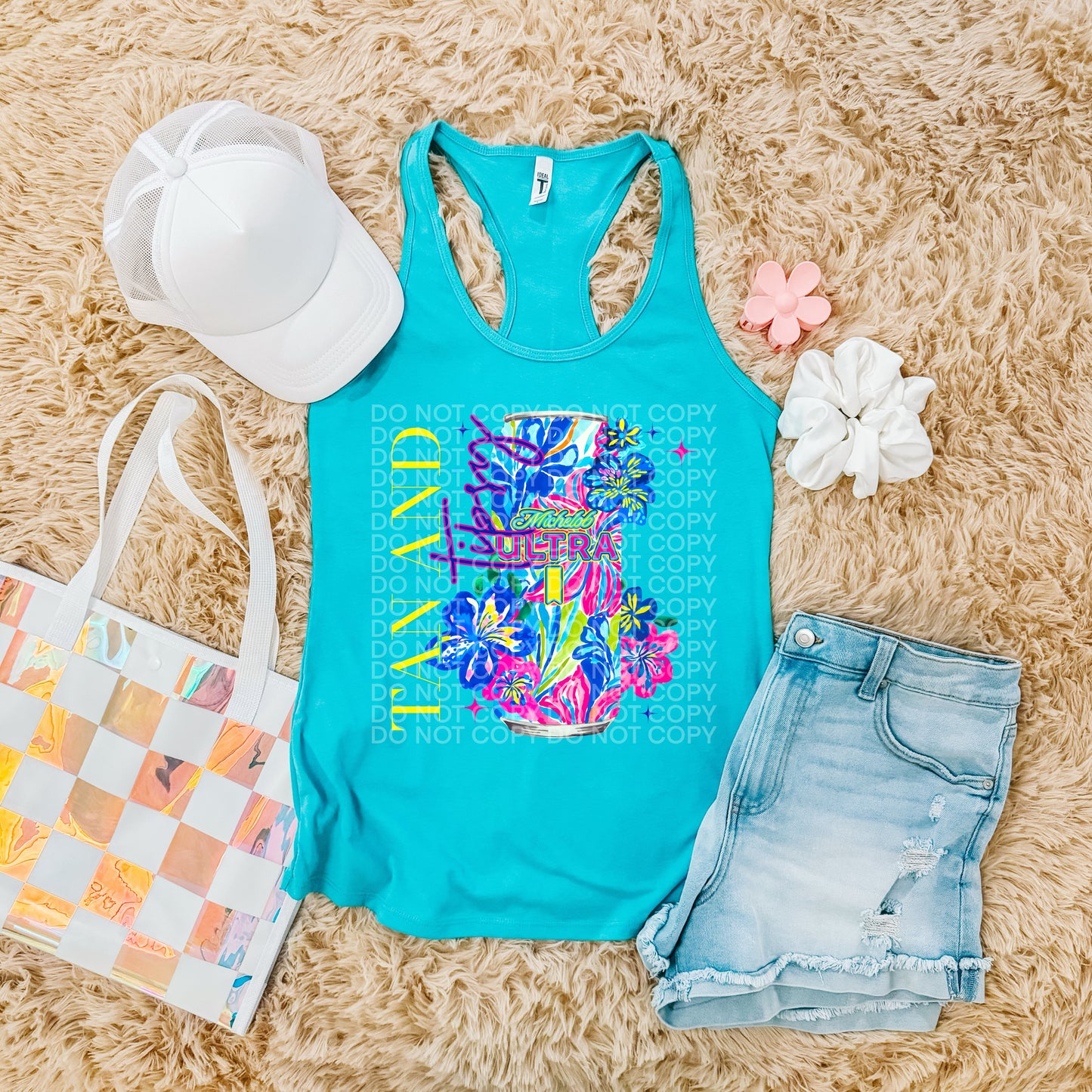 Floral Summer Neon Drinks (dropdown)-DTF& UV