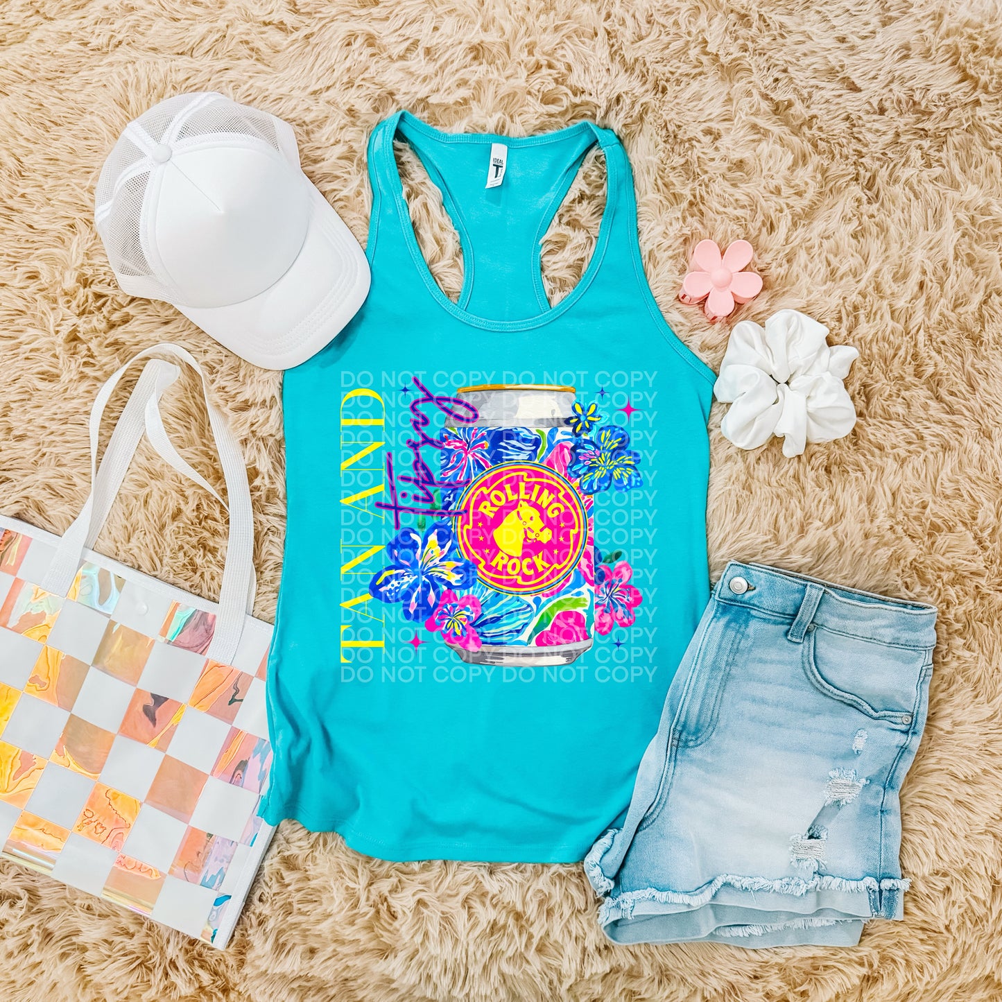 Floral Summer Neon Drinks (dropdown)-DTF& UV