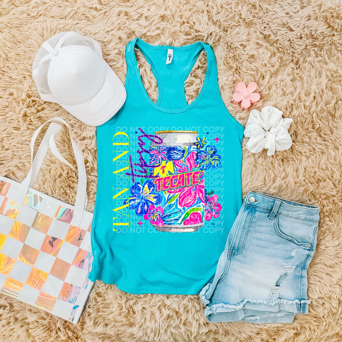 Floral Summer Neon Drinks (dropdown)-DTF& UV