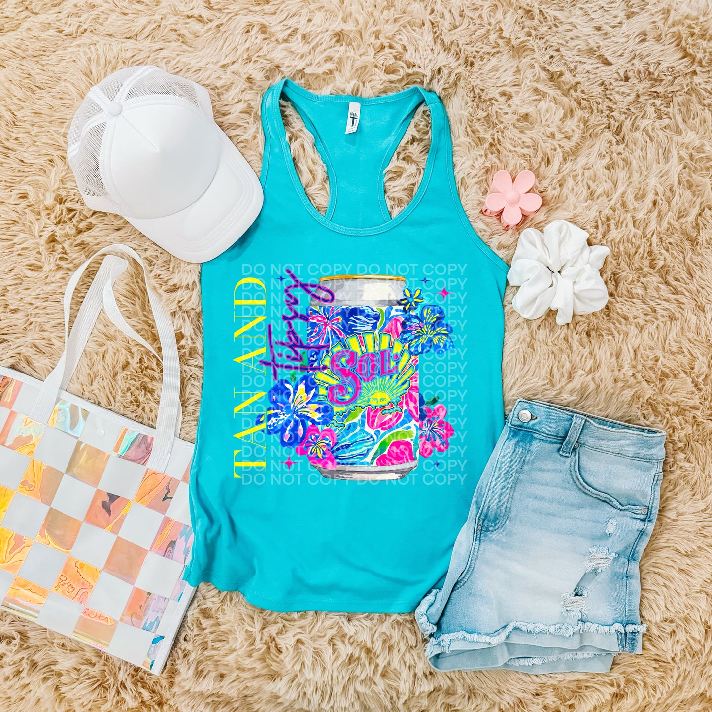 Floral Summer Neon Drinks (dropdown)-DTF& UV