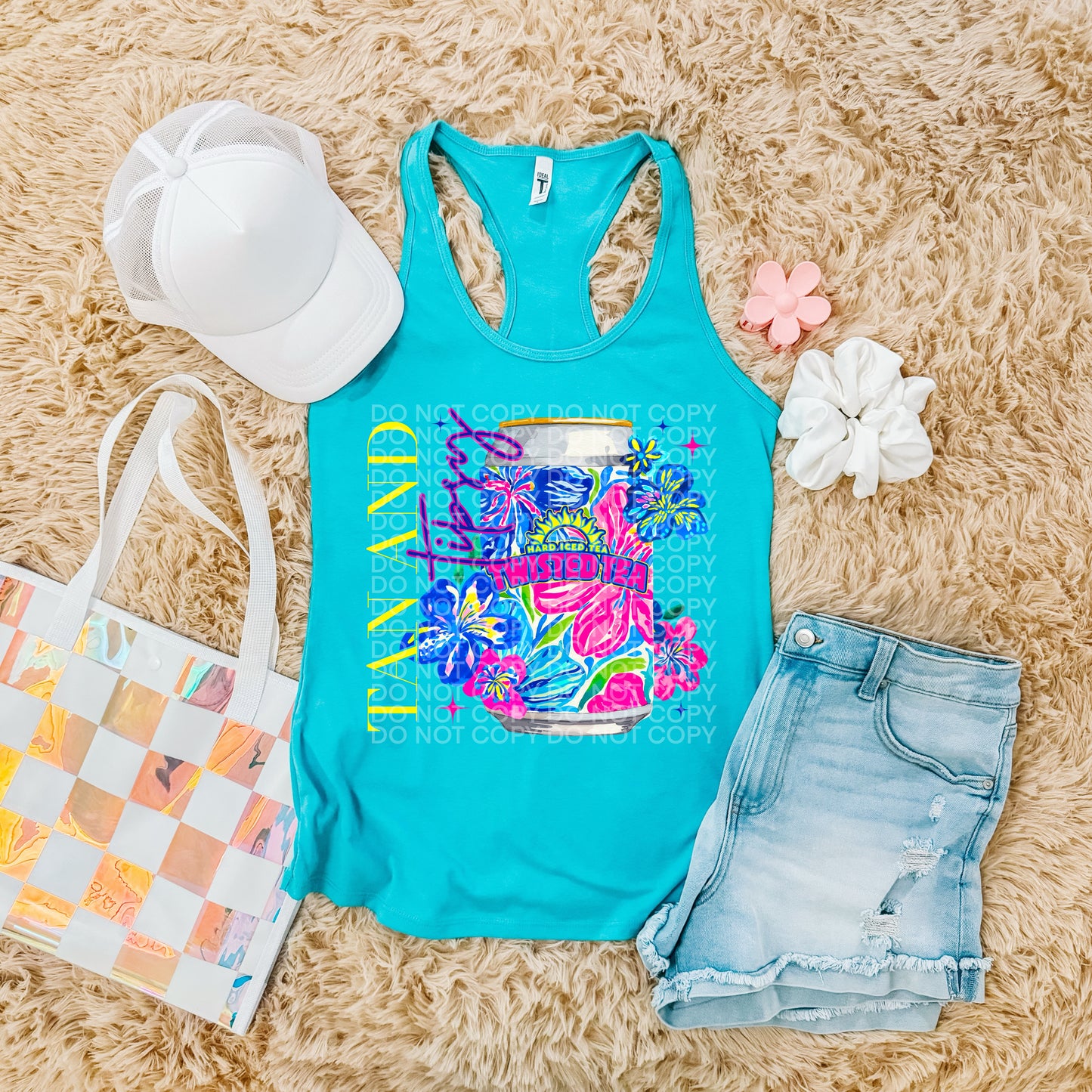 Floral Summer Neon Drinks (dropdown)-DTF& UV