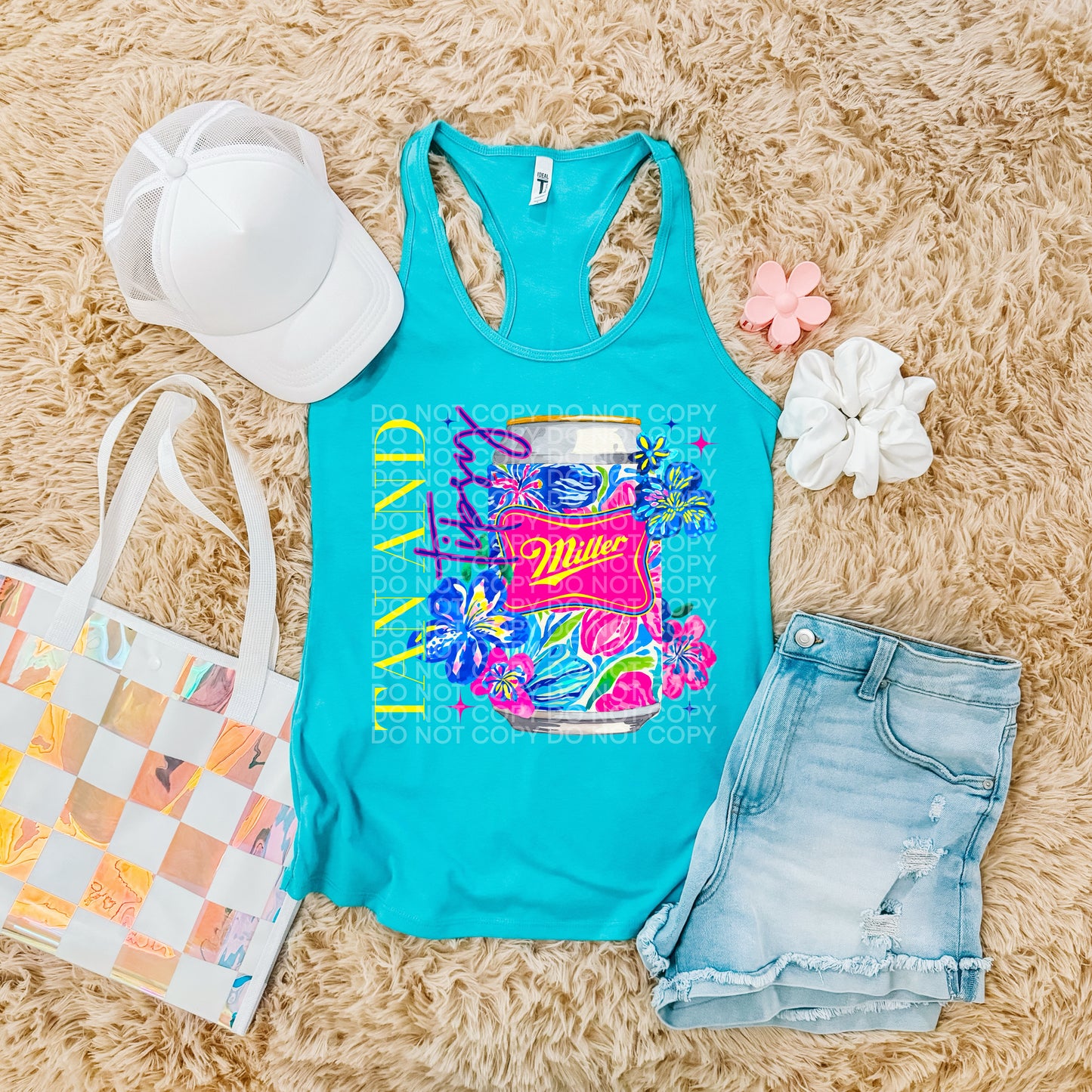Floral Summer Neon Drinks (dropdown)-DTF& UV