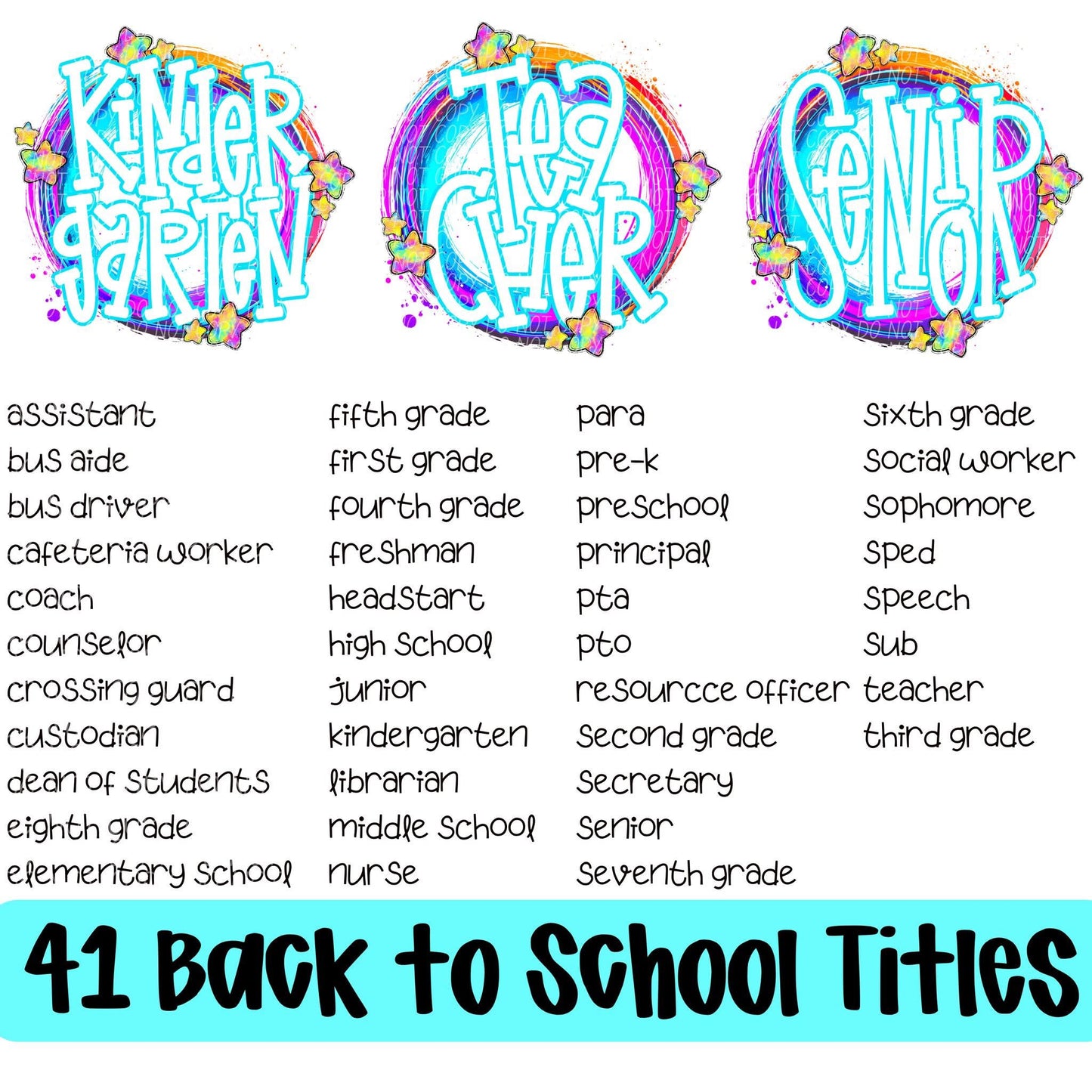 Whimsical School Tilt(Dropdown)-DTF&UV