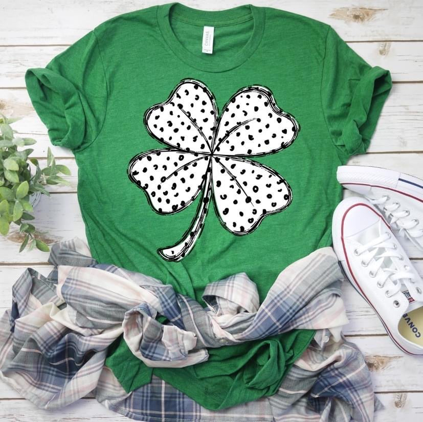 Polka Dot Shamrock - DTF