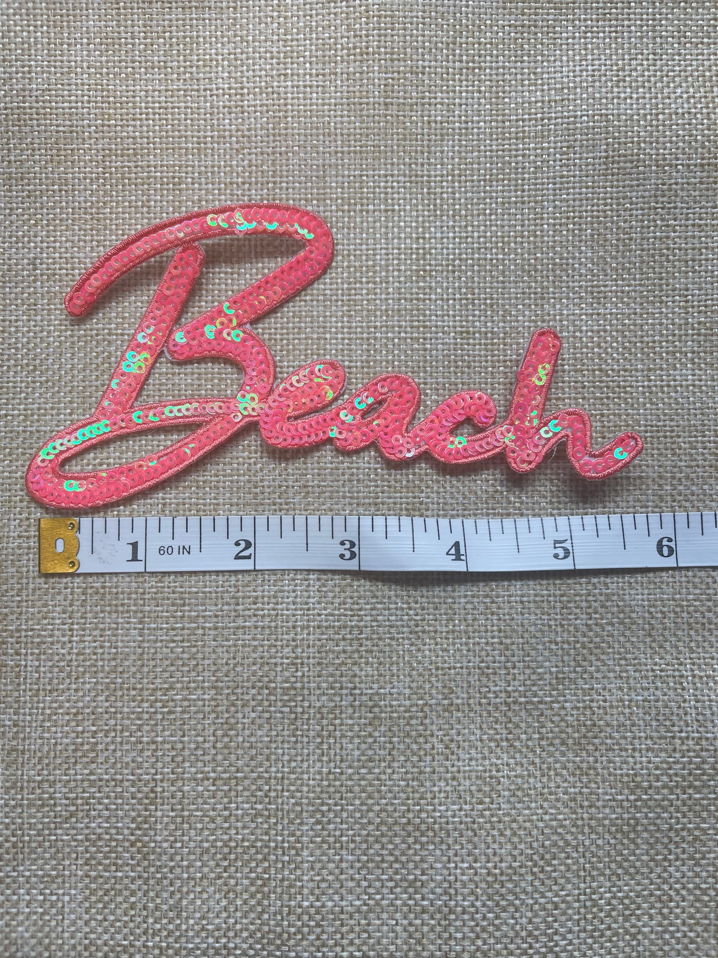 Beach Glitter- Hat Patch