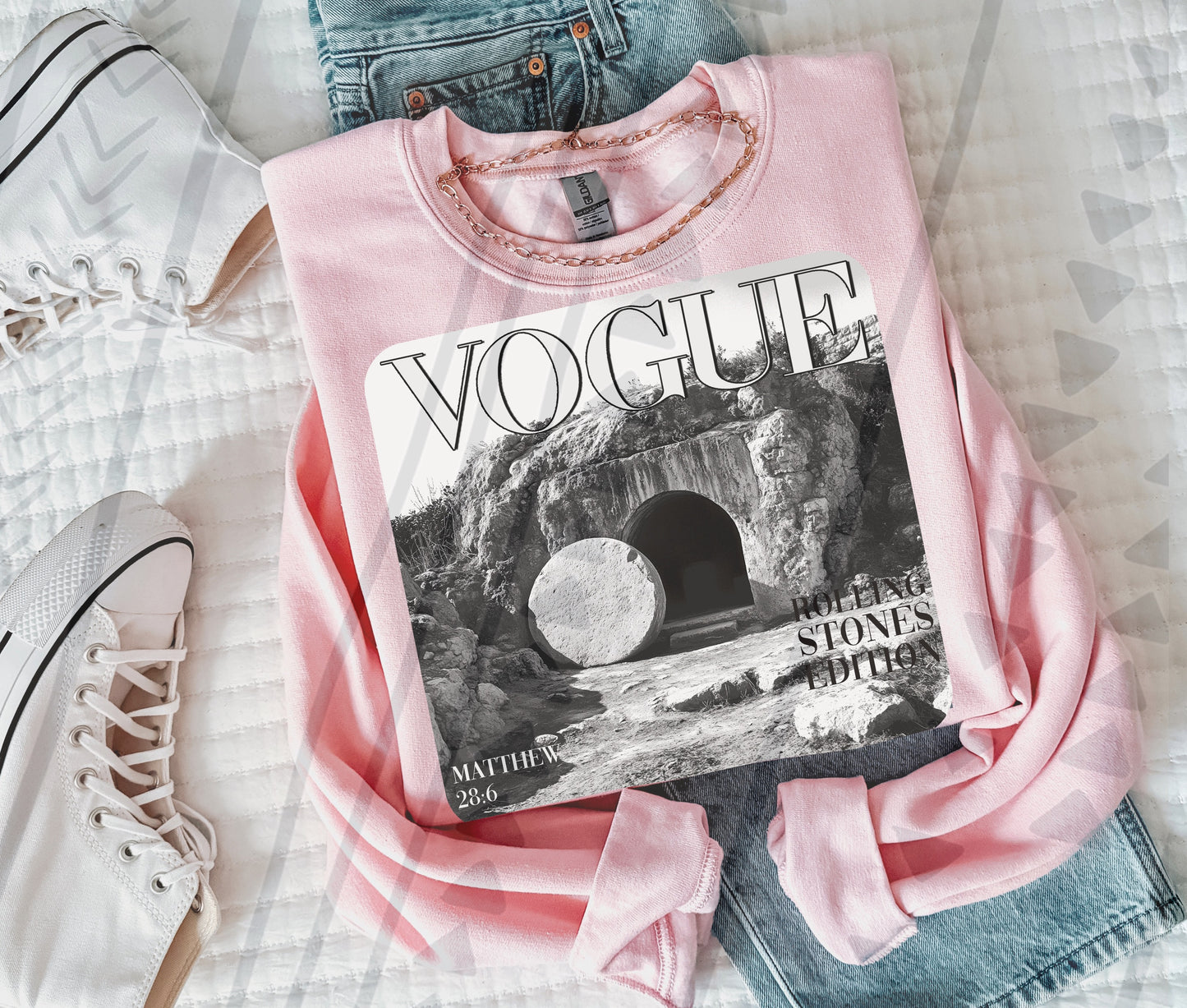 Vogue - Rolling Stones Distressed-DTF