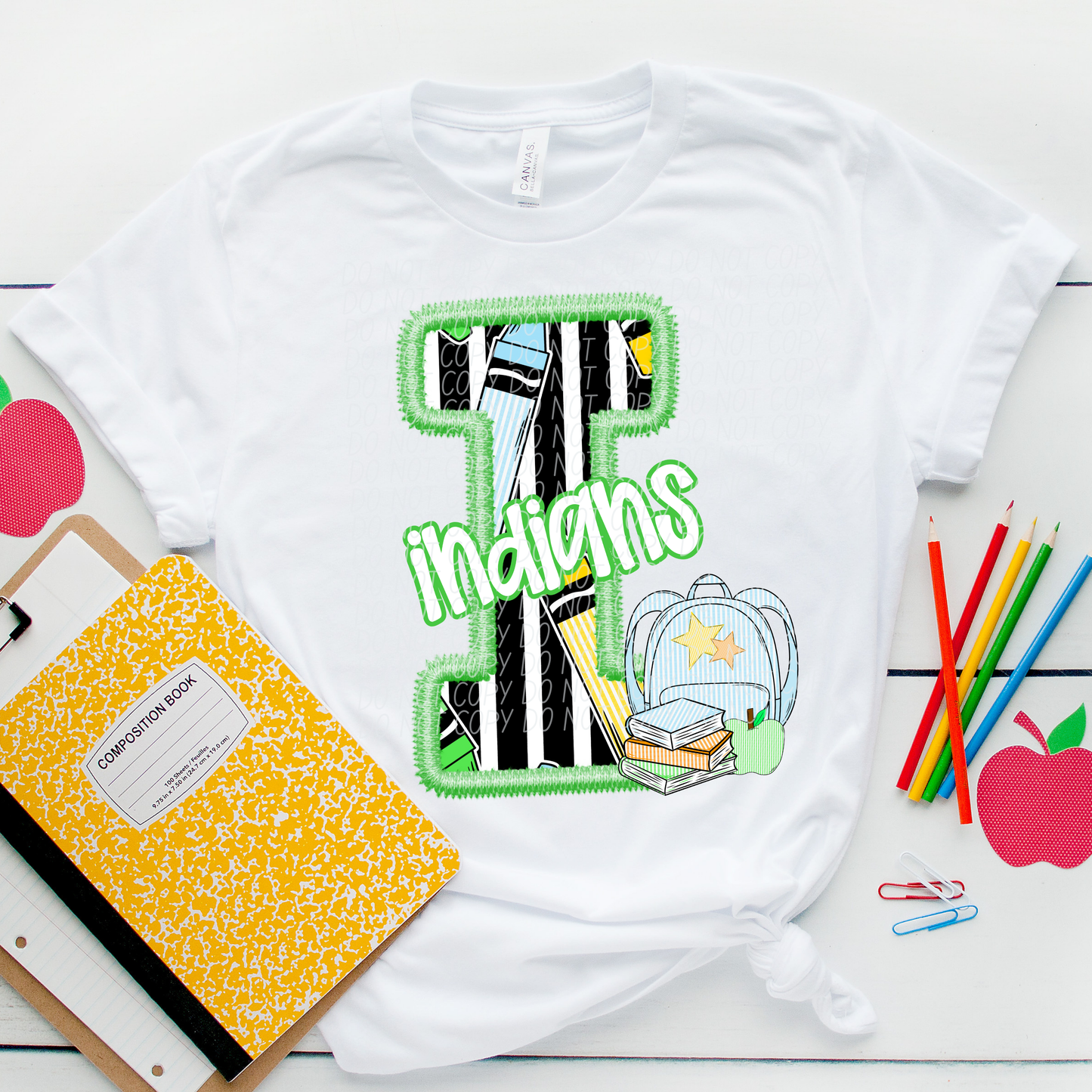 LETTER MASCOT GREEN (dropdown)-DTF&UV