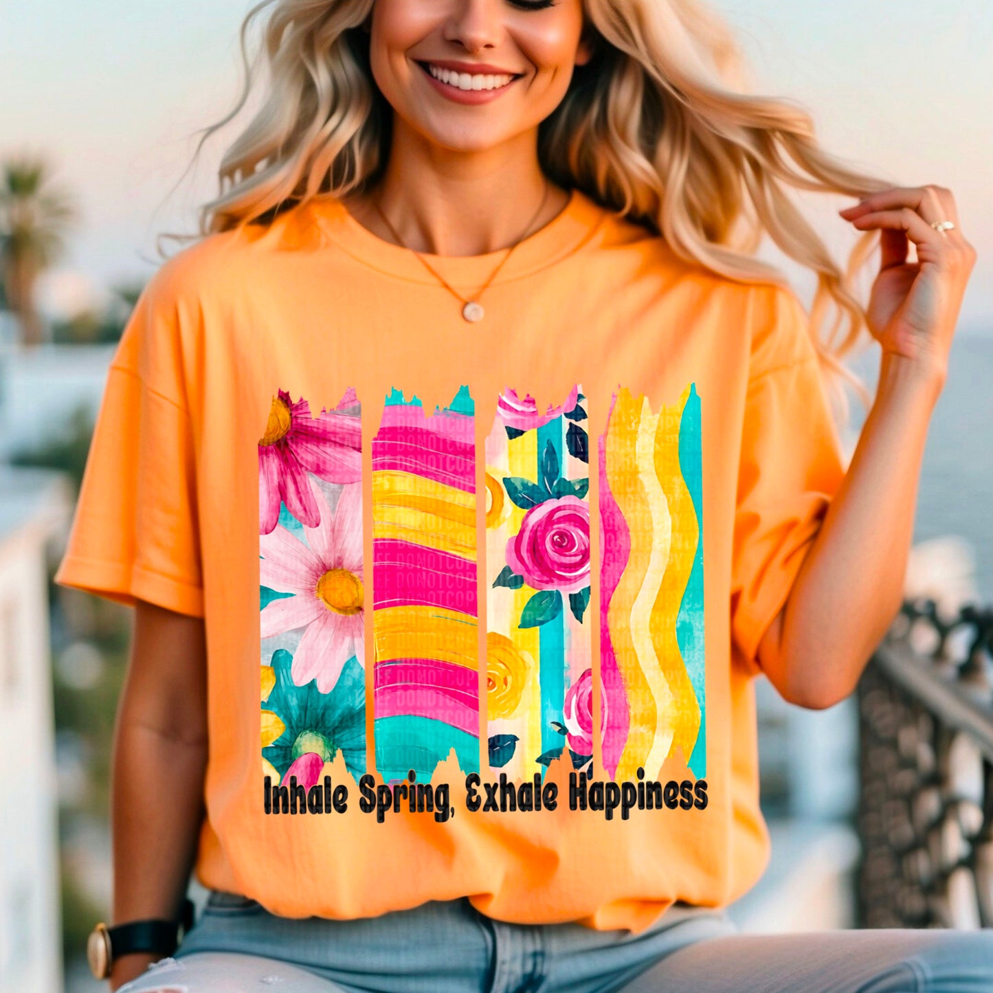 Inhale Spring exhale Happiness-DTF