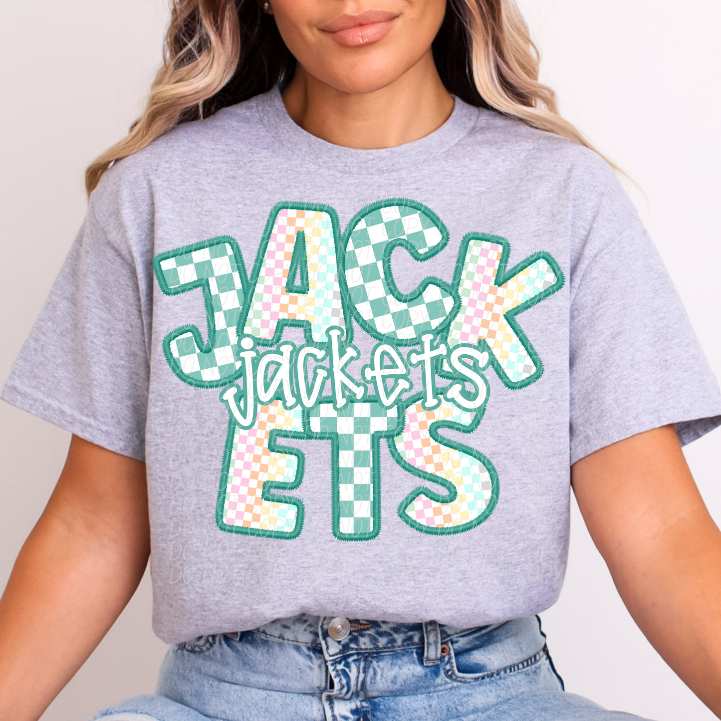 Spring Checkered Mascots (All Mascots are in this listing/dropdown)-DTF